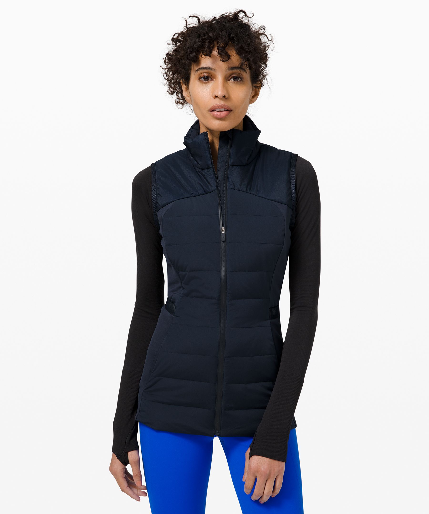Lululemon Down For It All Vest *online Only In Navy
