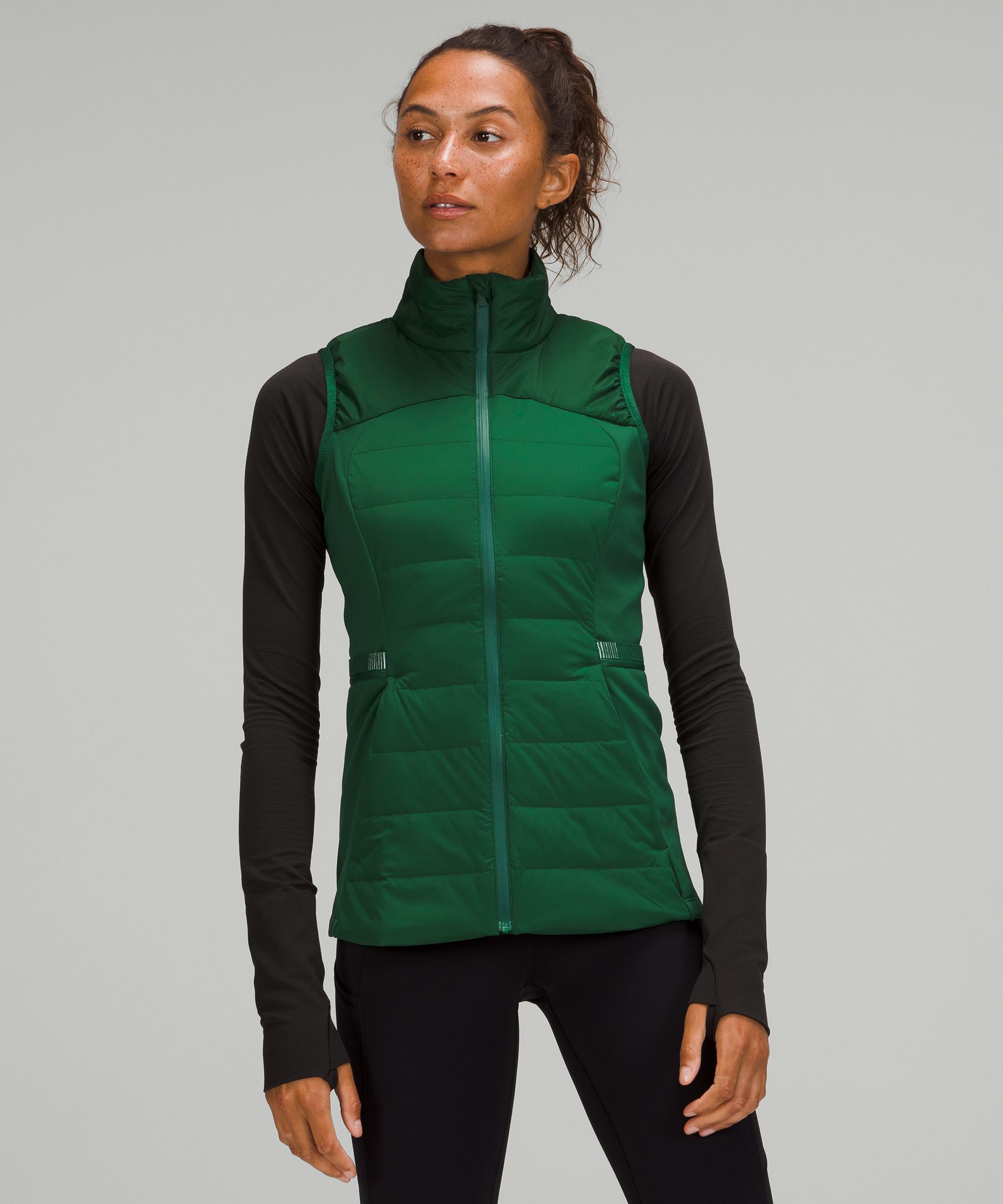 Lululemon Down For It All Vest In Everglade Green