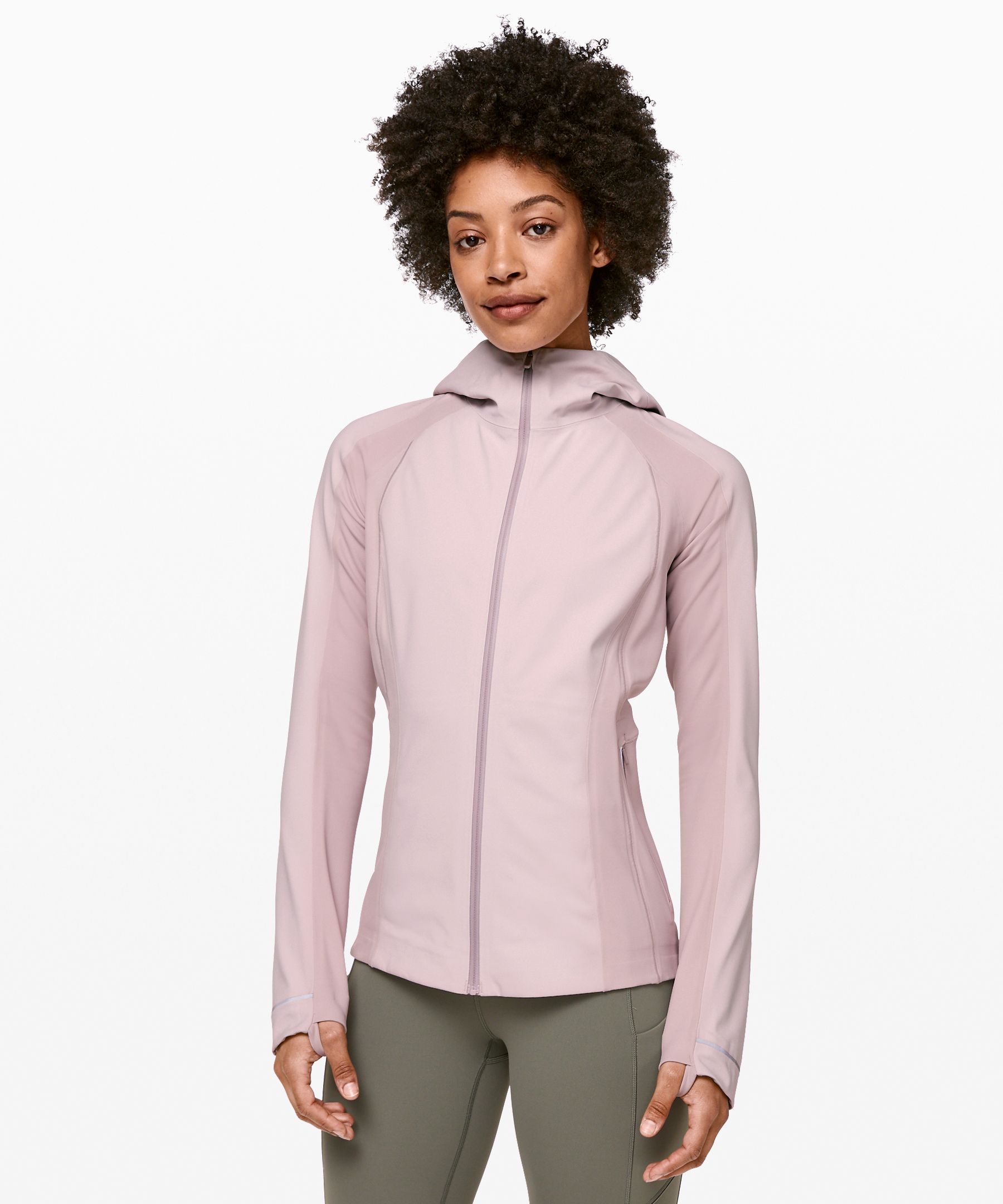 Lululemon Cross Chill Jacket In Porcelain Pink