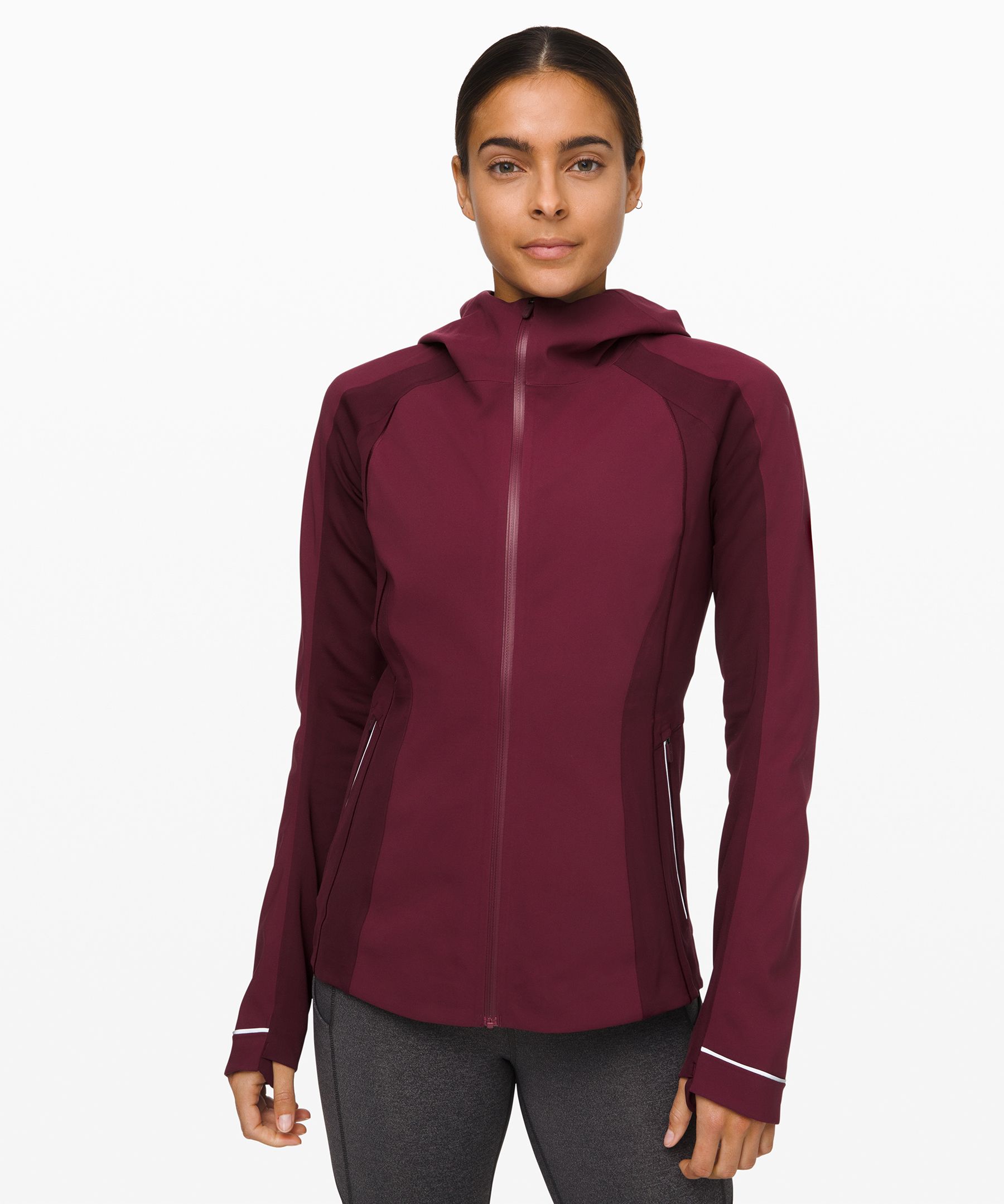 Lululemon Cross Chill Jacket In Burgundy