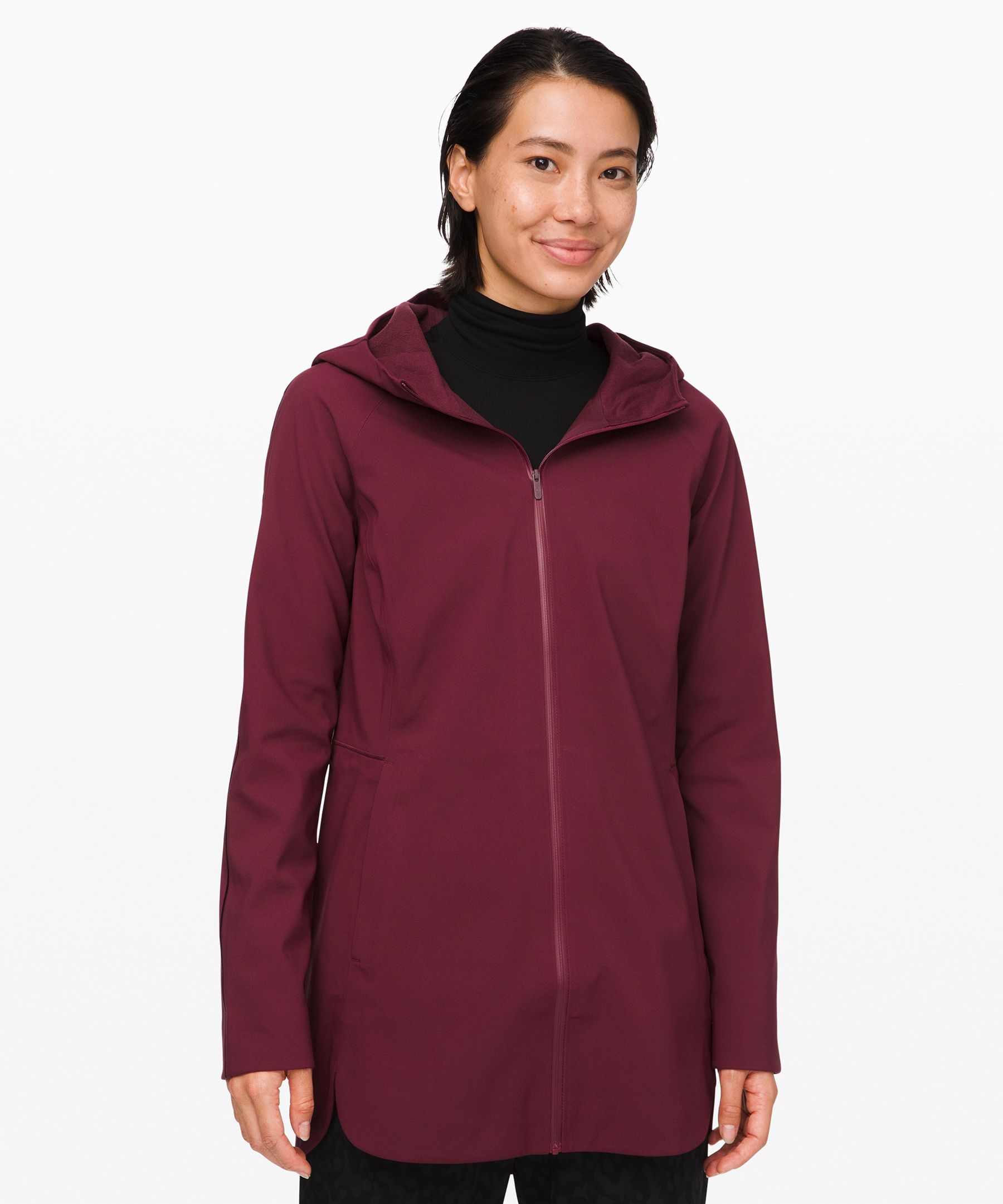 Lululemon Glyde Along Softshell In Burgundy ModeSens