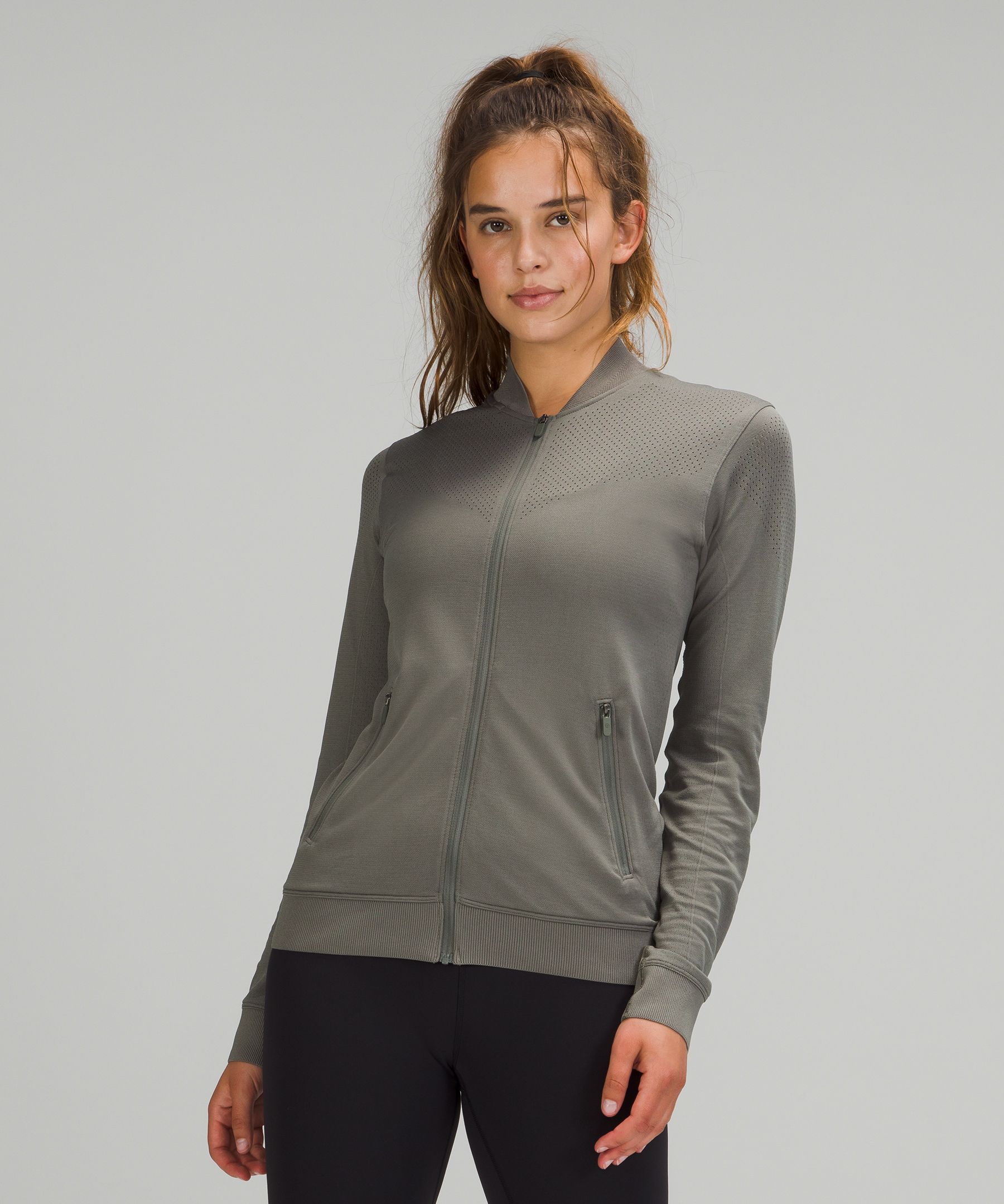 Grey Define technical-jersey jacket, lululemon