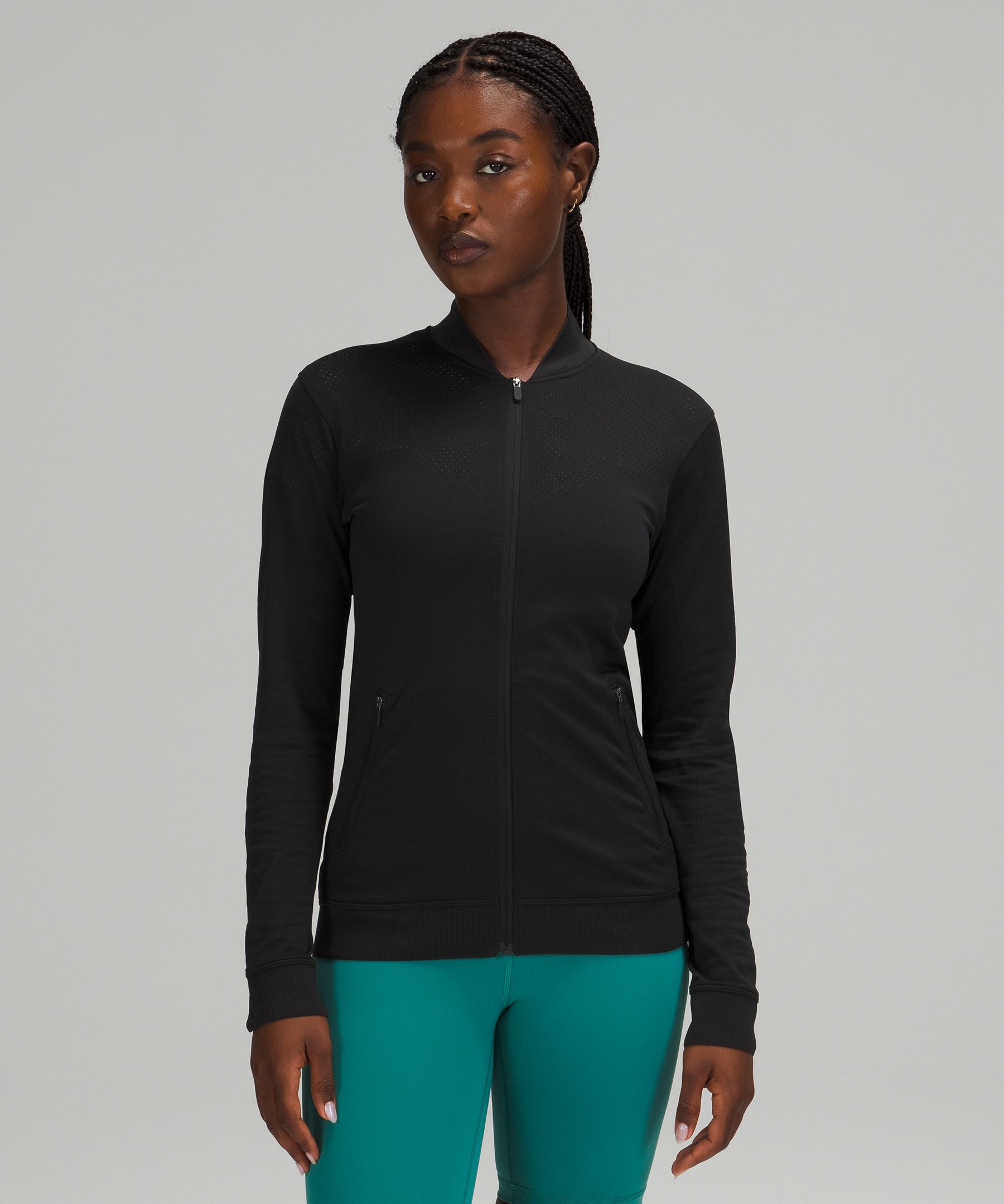Lululemon Seamless Training Jacket In Black