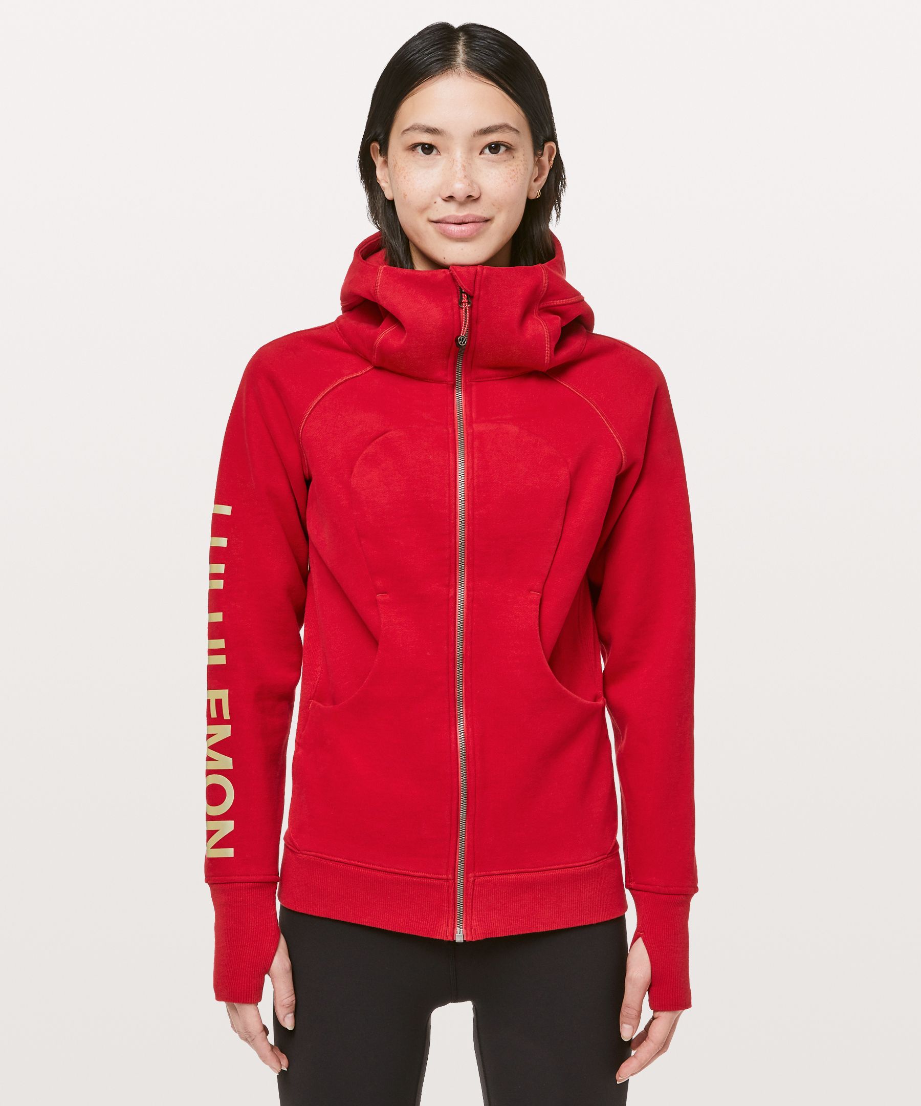 lululemon red scuba hoodie