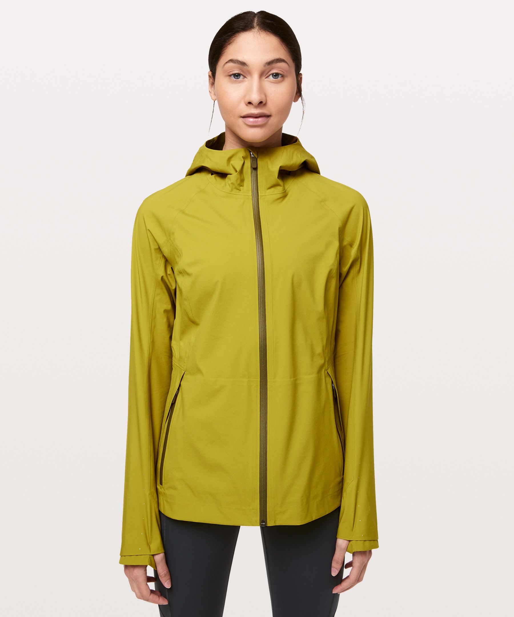 Lululemon The Rain Is Calling Jacket Ii In Golden Lime