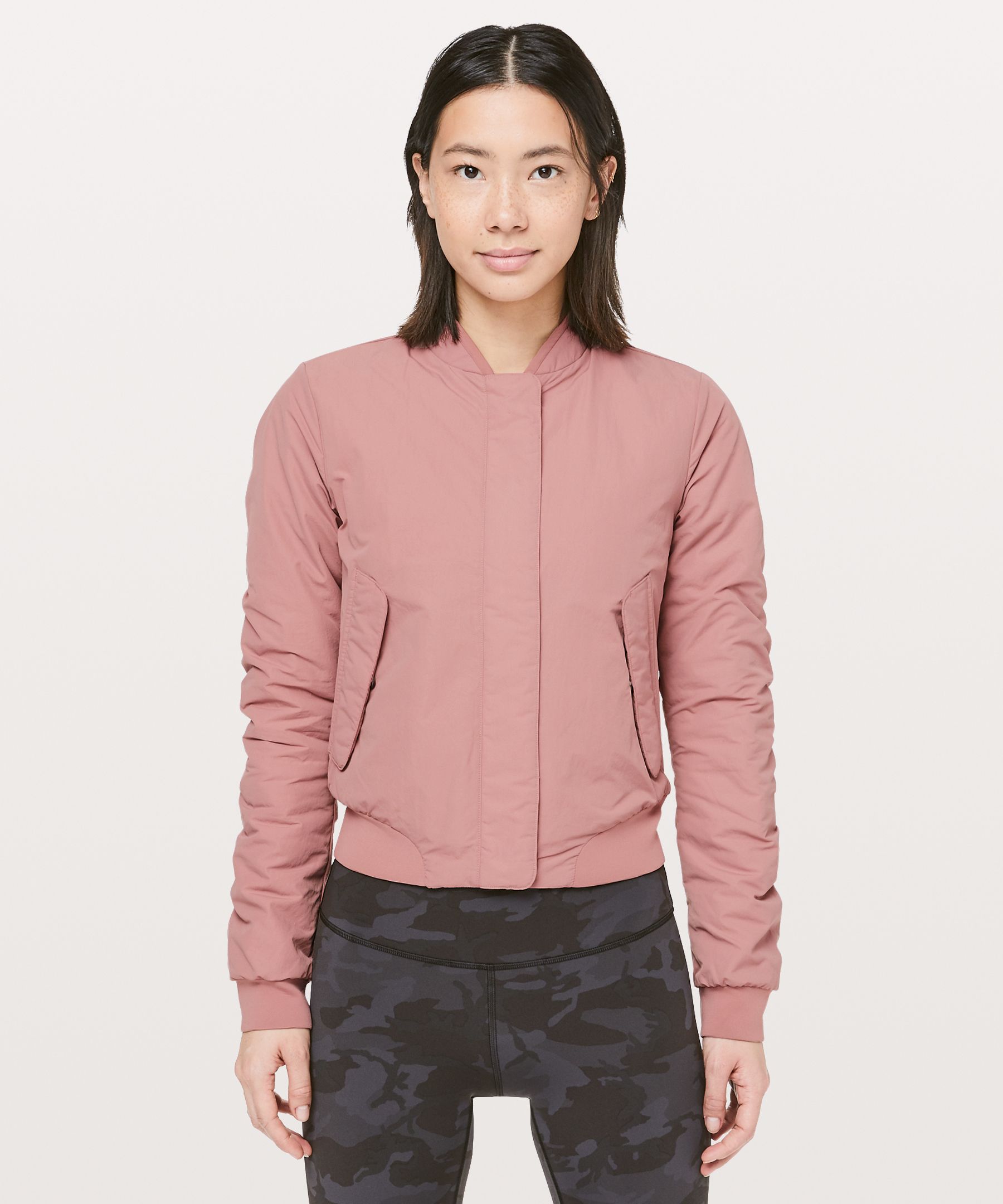 warm two ways bomber lululemon