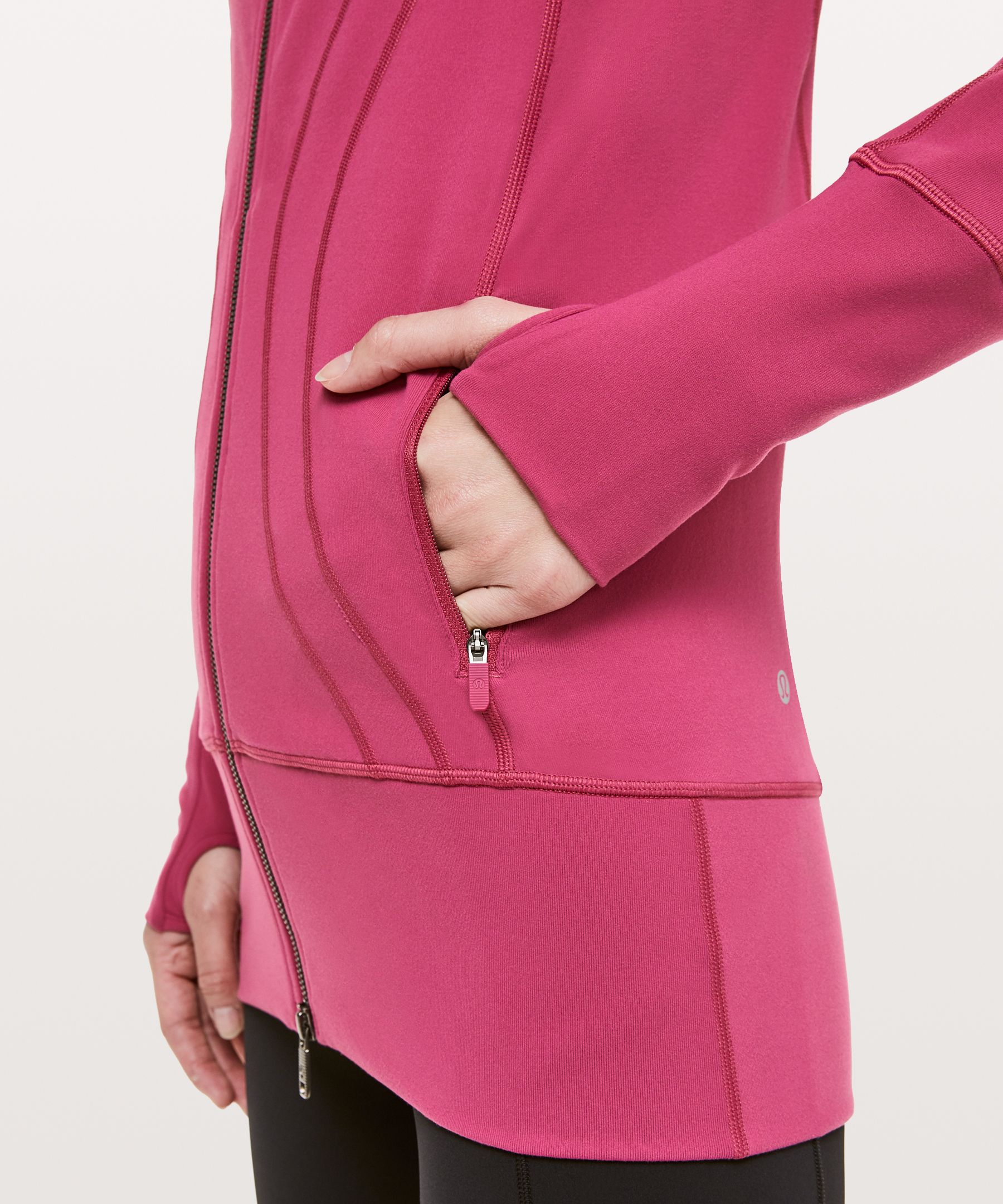 Lululemon Stride Jacket - Paris Pink White Microstripe / Paris Pink - lulu  fanatics