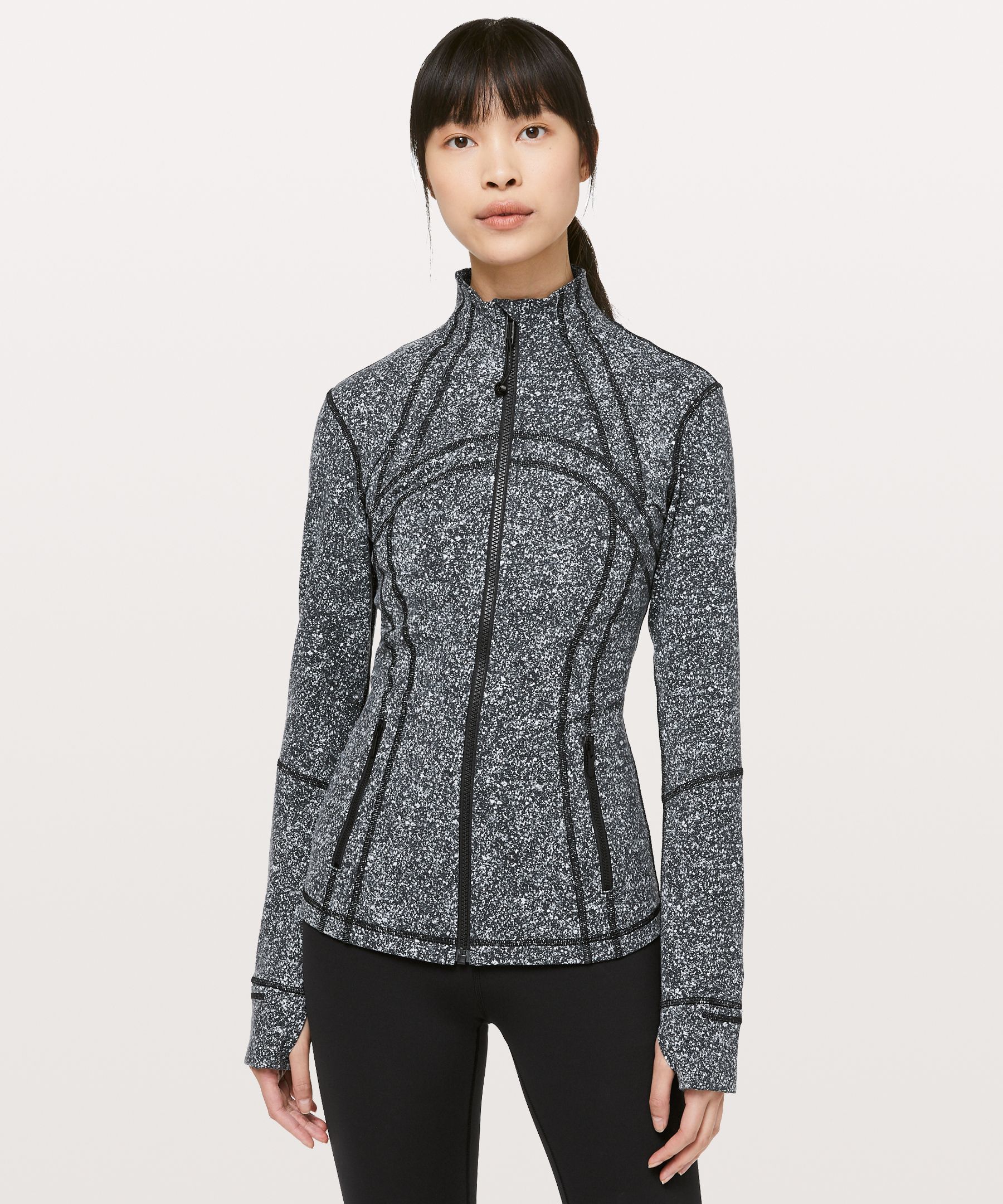 Lululemon Define Jacket In Black & White