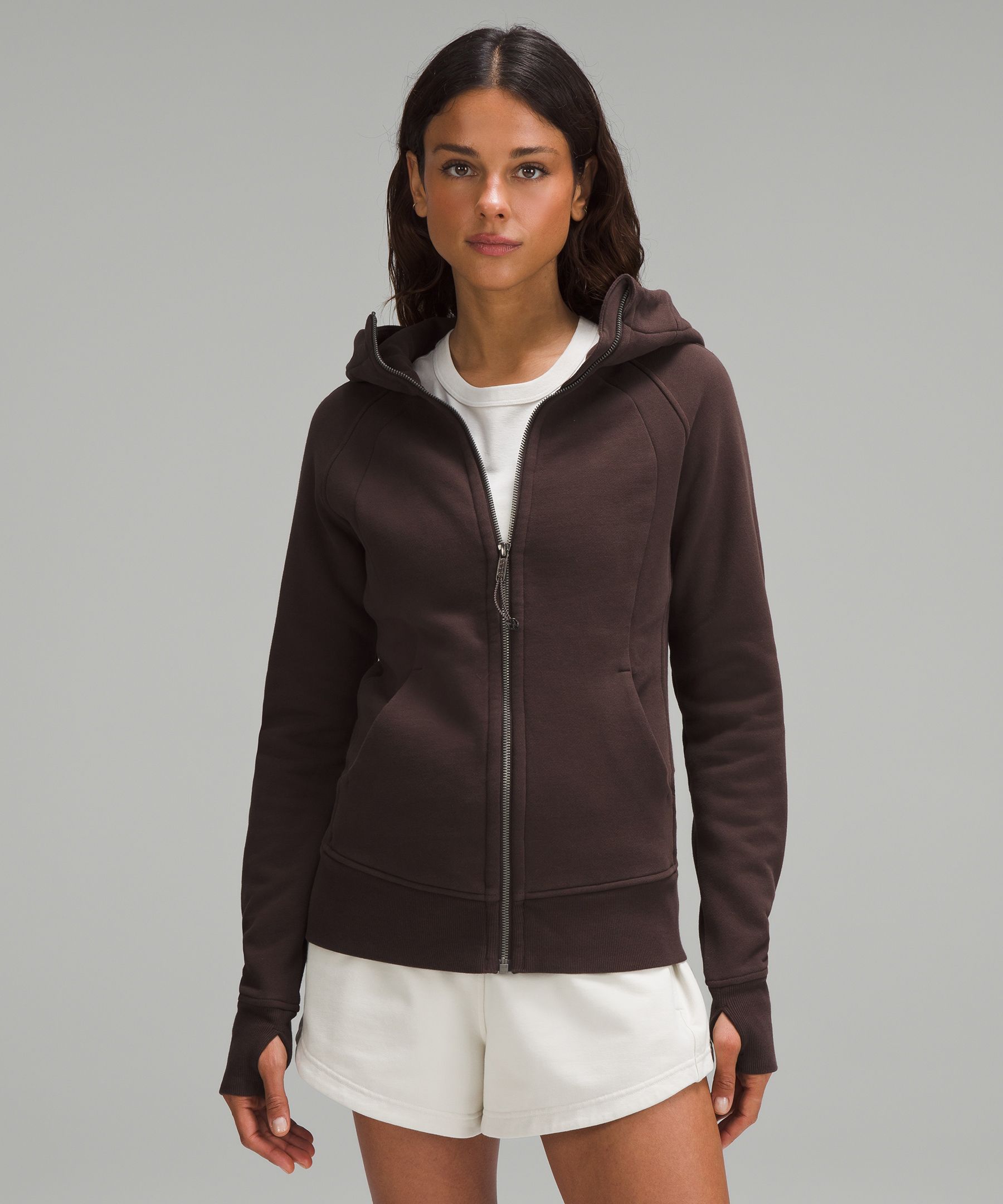 NEW Women Lululemon Scuba Oversized Full Zip Hoodie Brier Rose