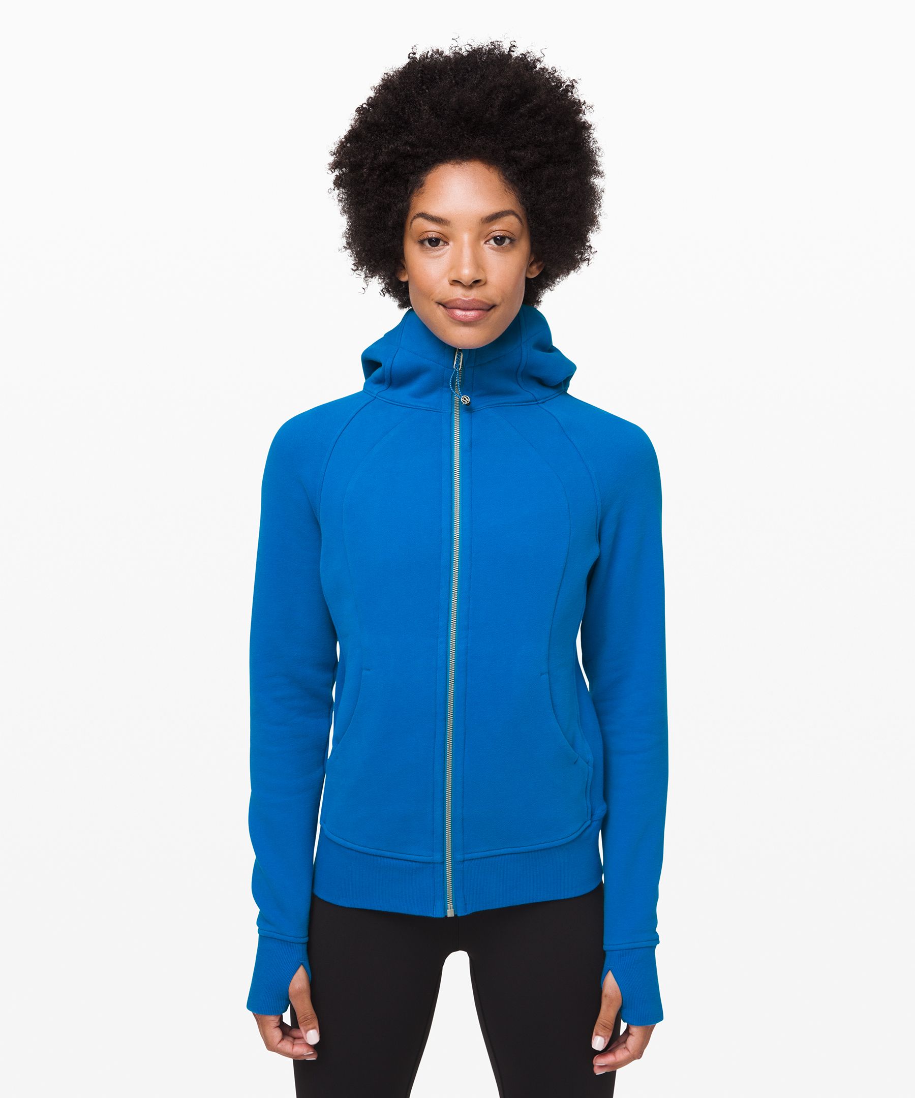 Blue Lululemon Scuba Hoodie - Gem