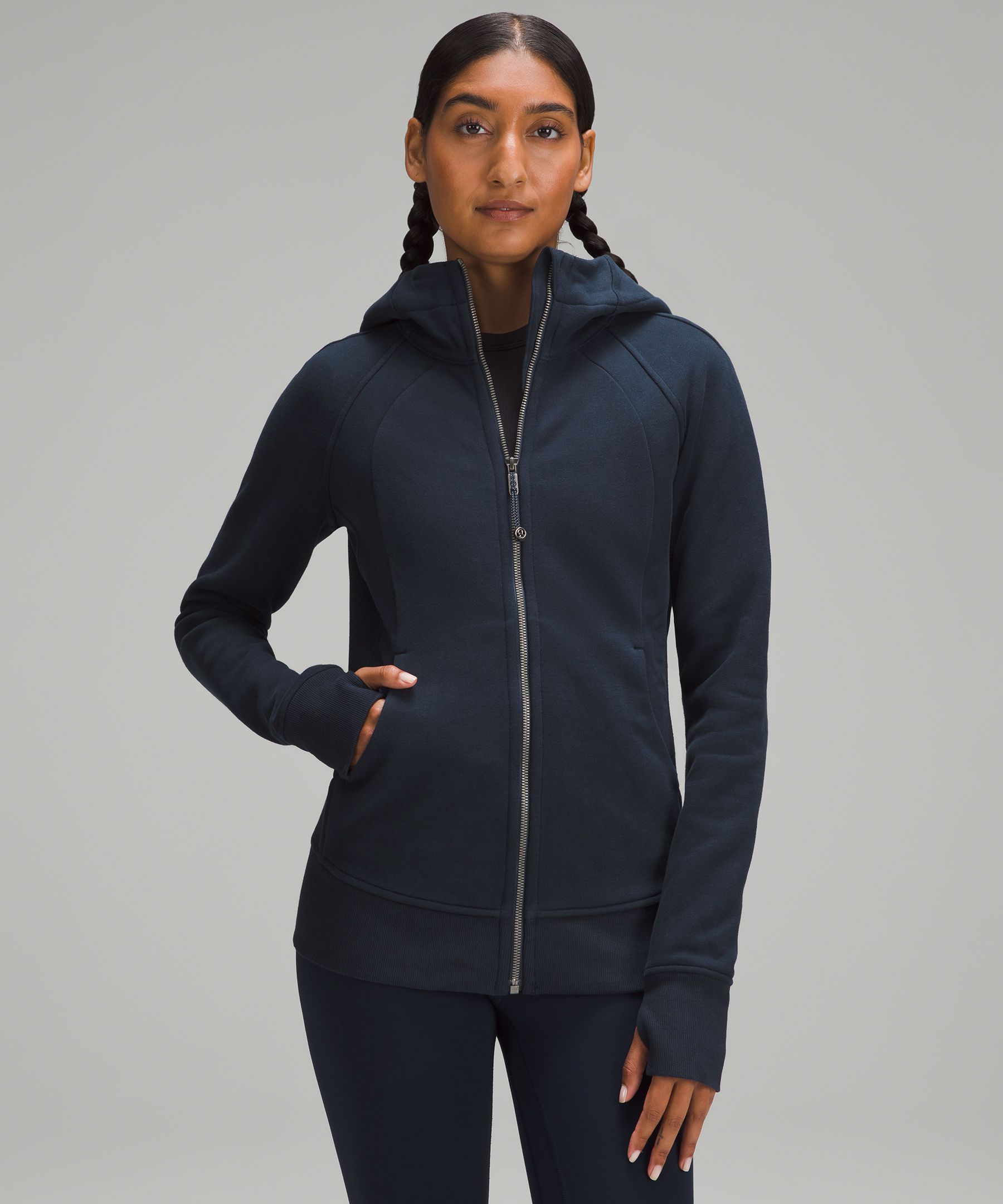 Lululemon Scuba Hoodie *light Cotton Fleece In Midnight Navy