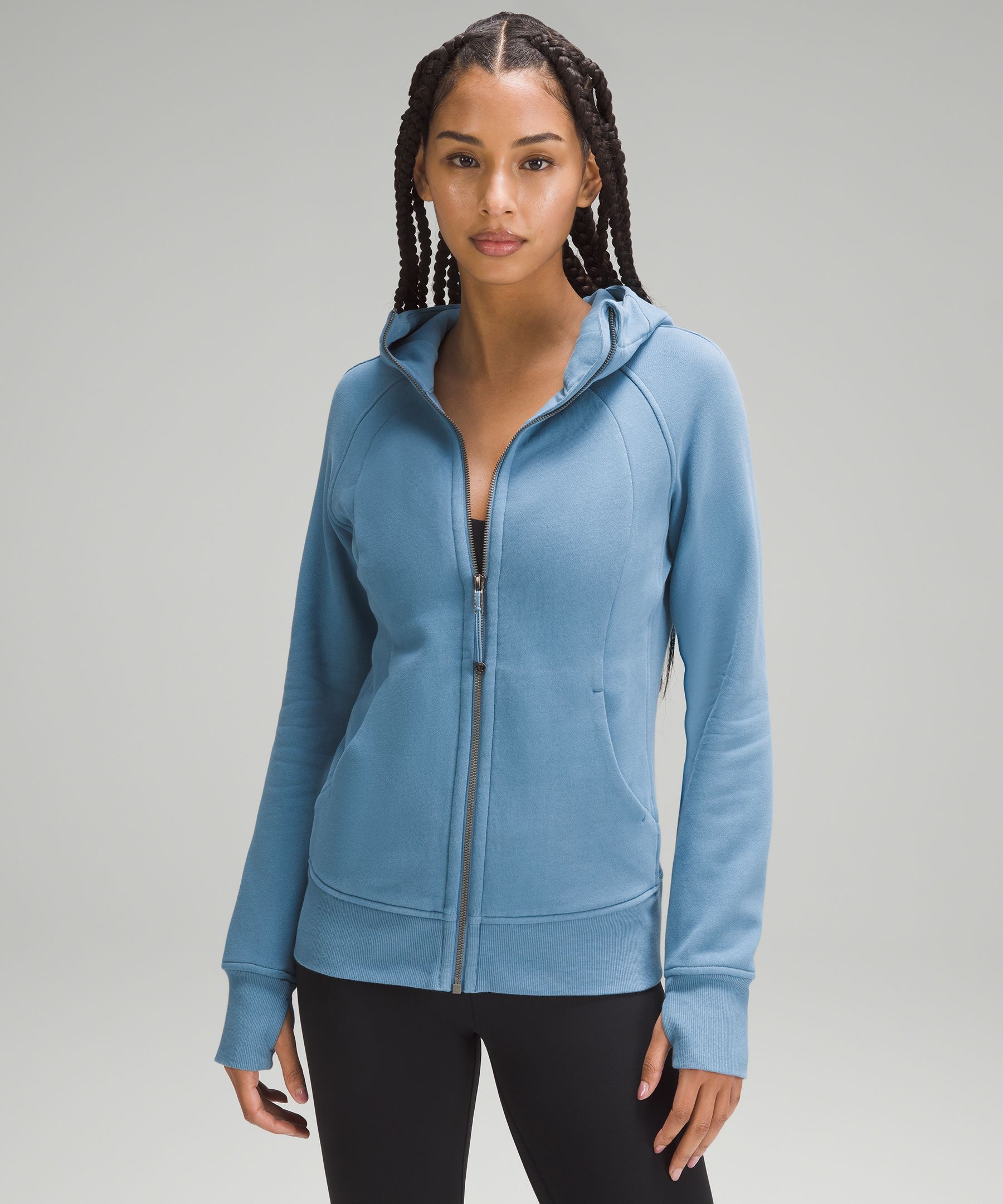 Lululemon Scuba Full-zip Hoodie In Heathered Core Ultra Light Grey