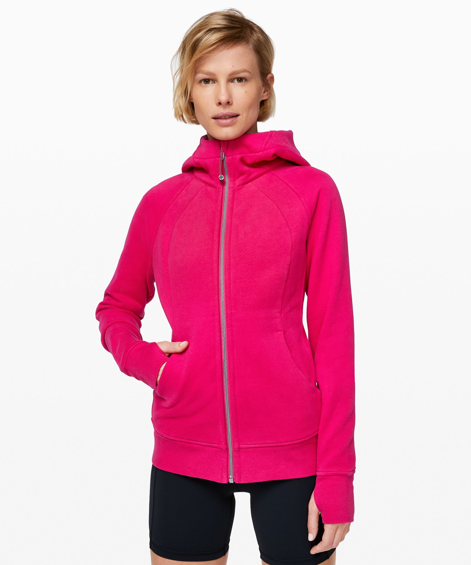 NWT! Lululemon Scuba Full Zip Hoodie Size 10 CARNATION RED