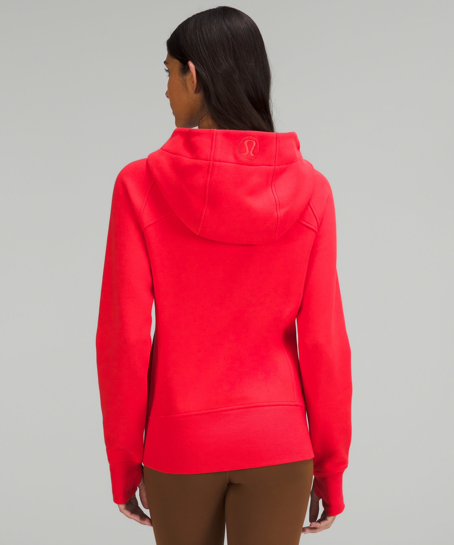 Lululemon Scuba Full-zip Hoodie In Carnation Red | ModeSens