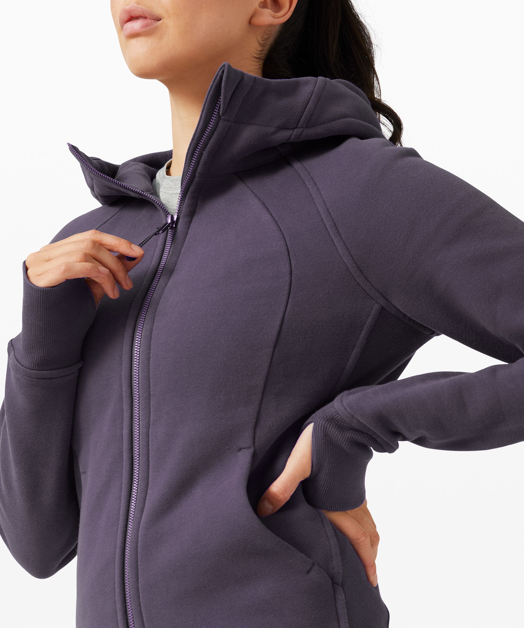 Lululemon Scuba Hoodie *Light Cotton Fleece - Heathered Cassis - lulu  fanatics