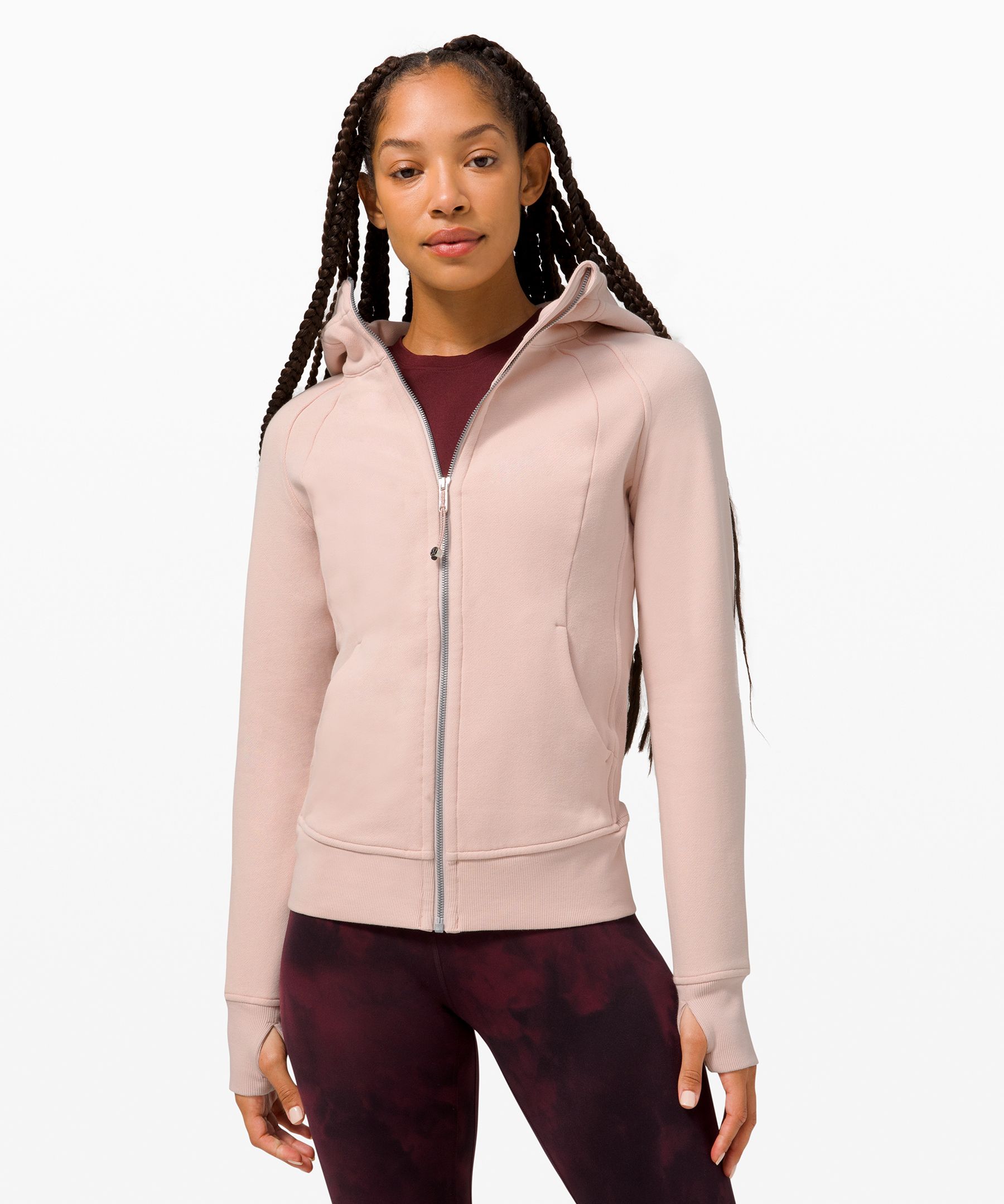 Lululemon Scuba Hoodie *light Cotton Fleece In Pink