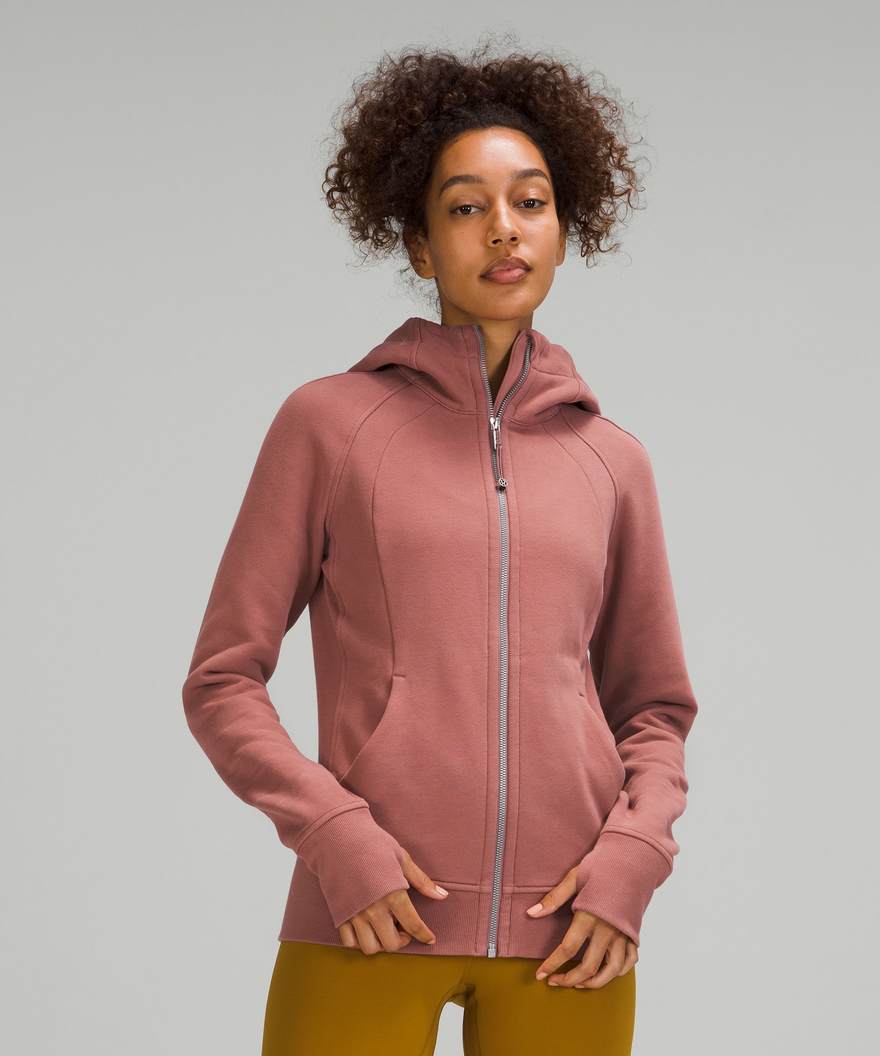 Lululemon Scuba Hoodie *light Cotton Fleece In Pink