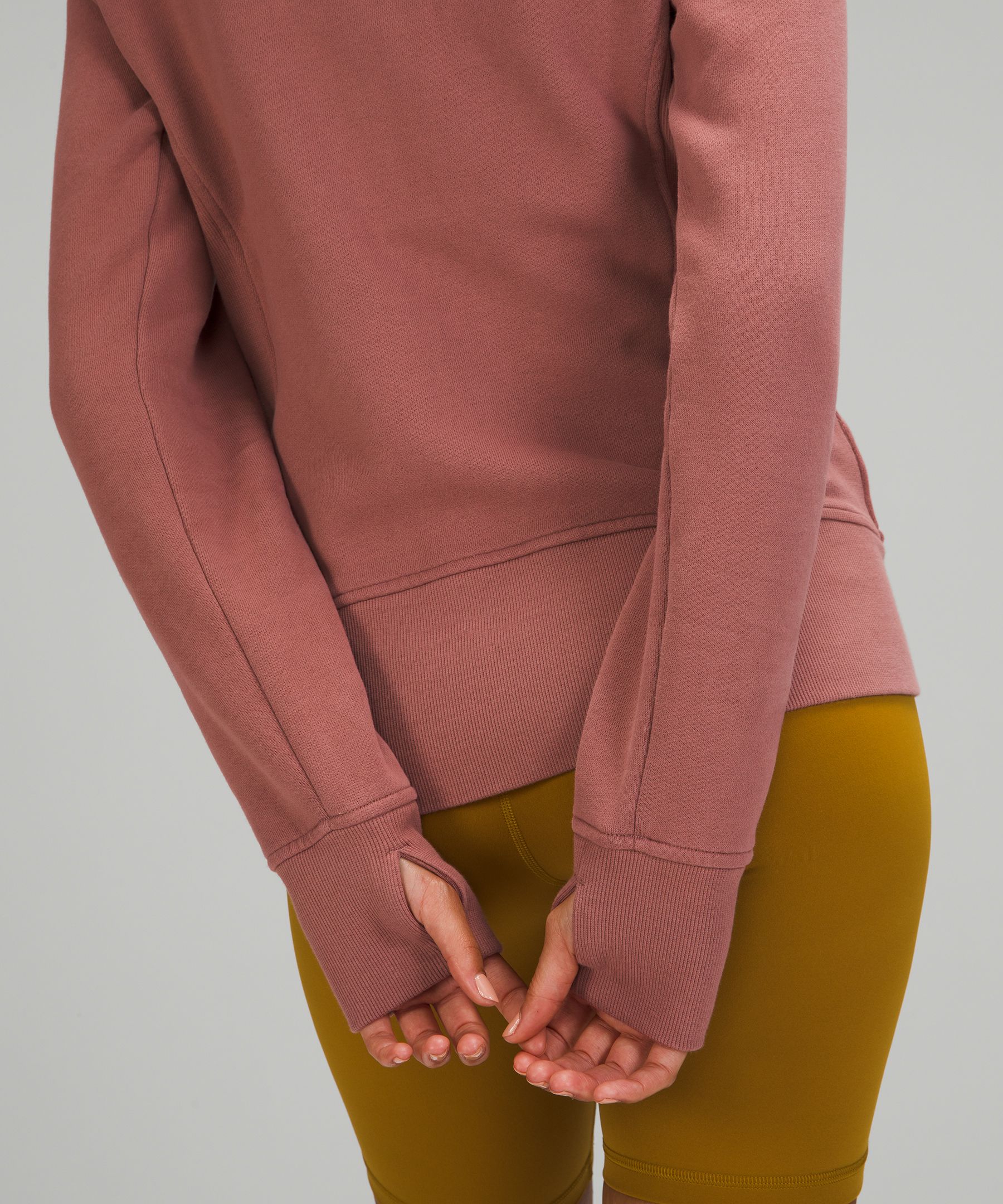 Lululemon Scuba Hoodie *light Cotton Fleece In Pink