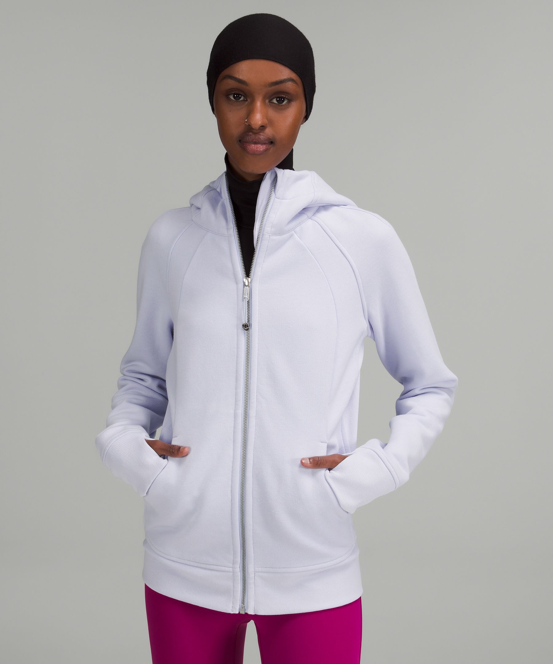 Lululemon Scuba Full-zip Hoodie In Heathered Core Ultra Light Grey