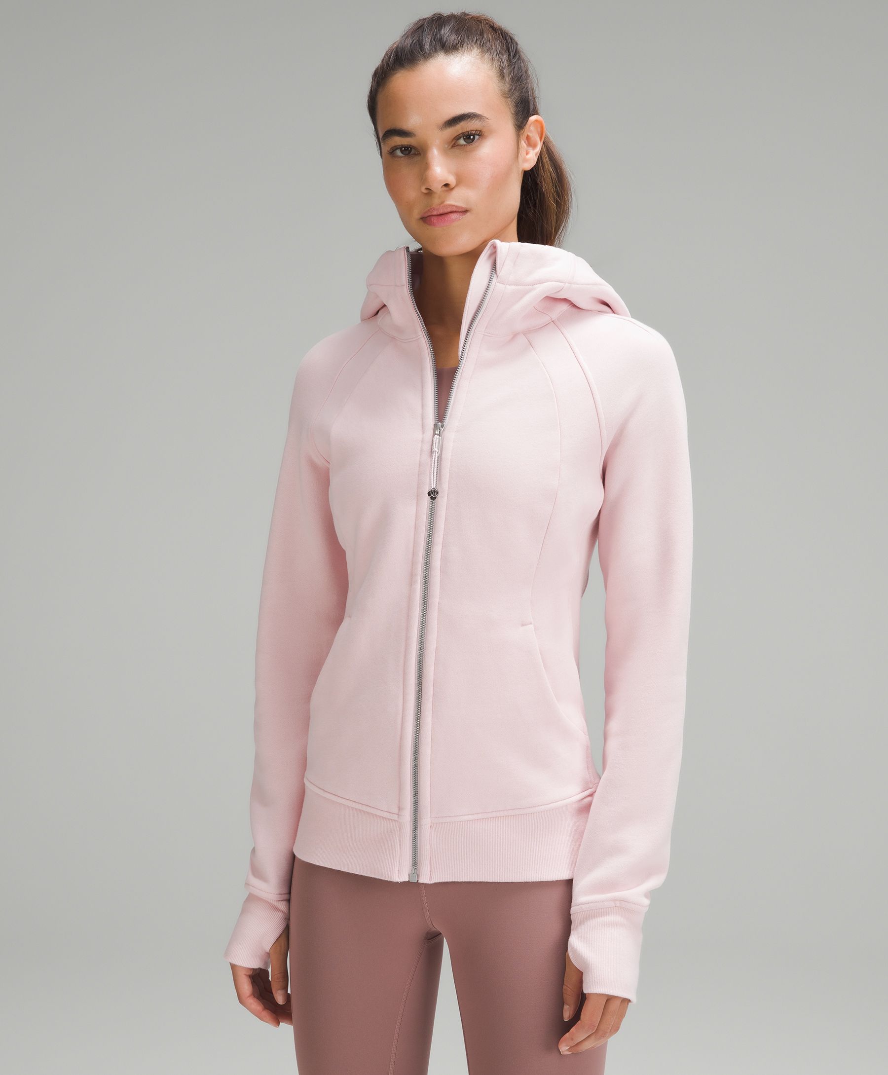 Lululemon Scuba Hoodie *light Cotton Fleece In Blissful Pink