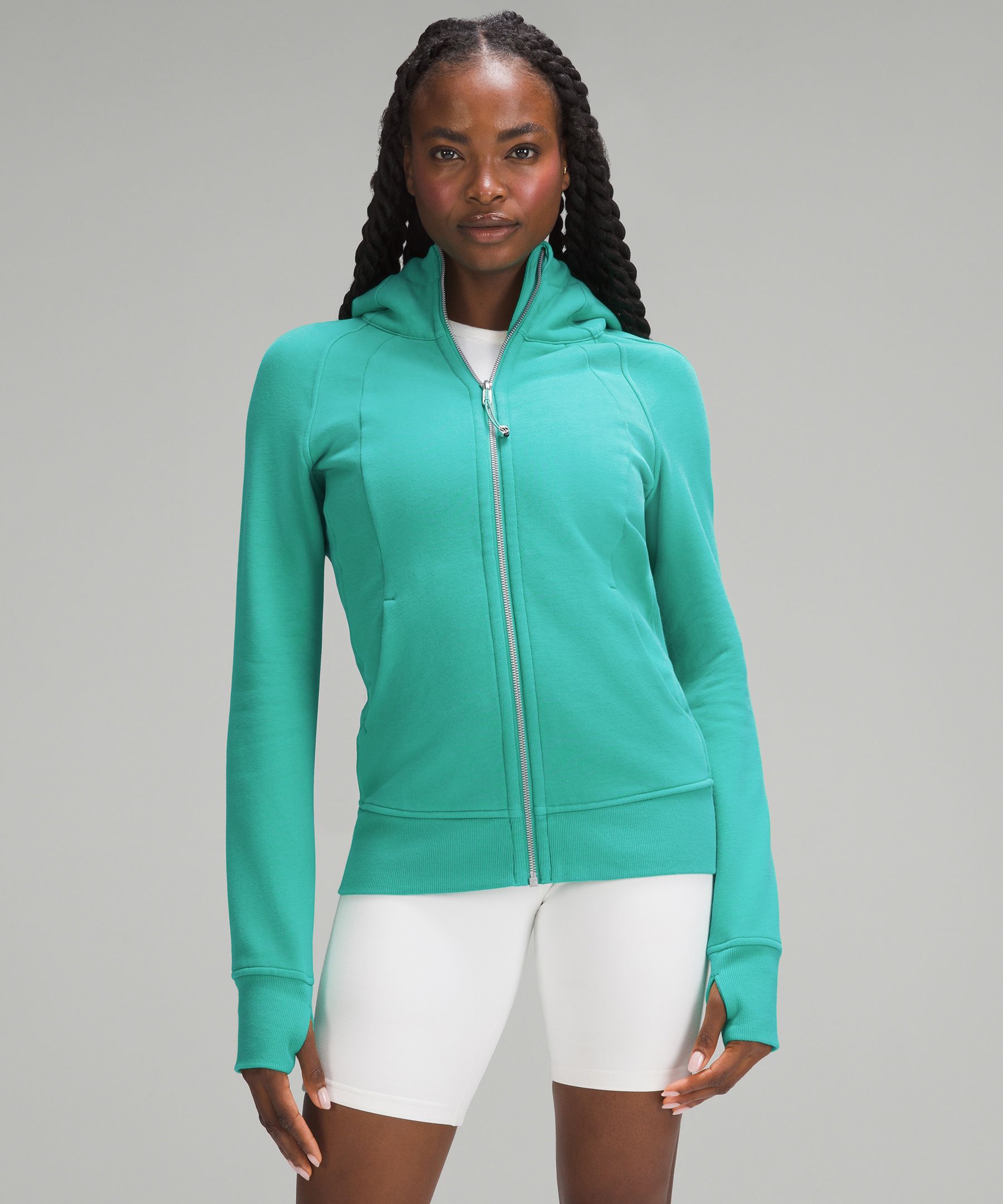 lululemon athletica, Tops, Lululemon Tidewater Teal Oversized Full Zip  Scuba