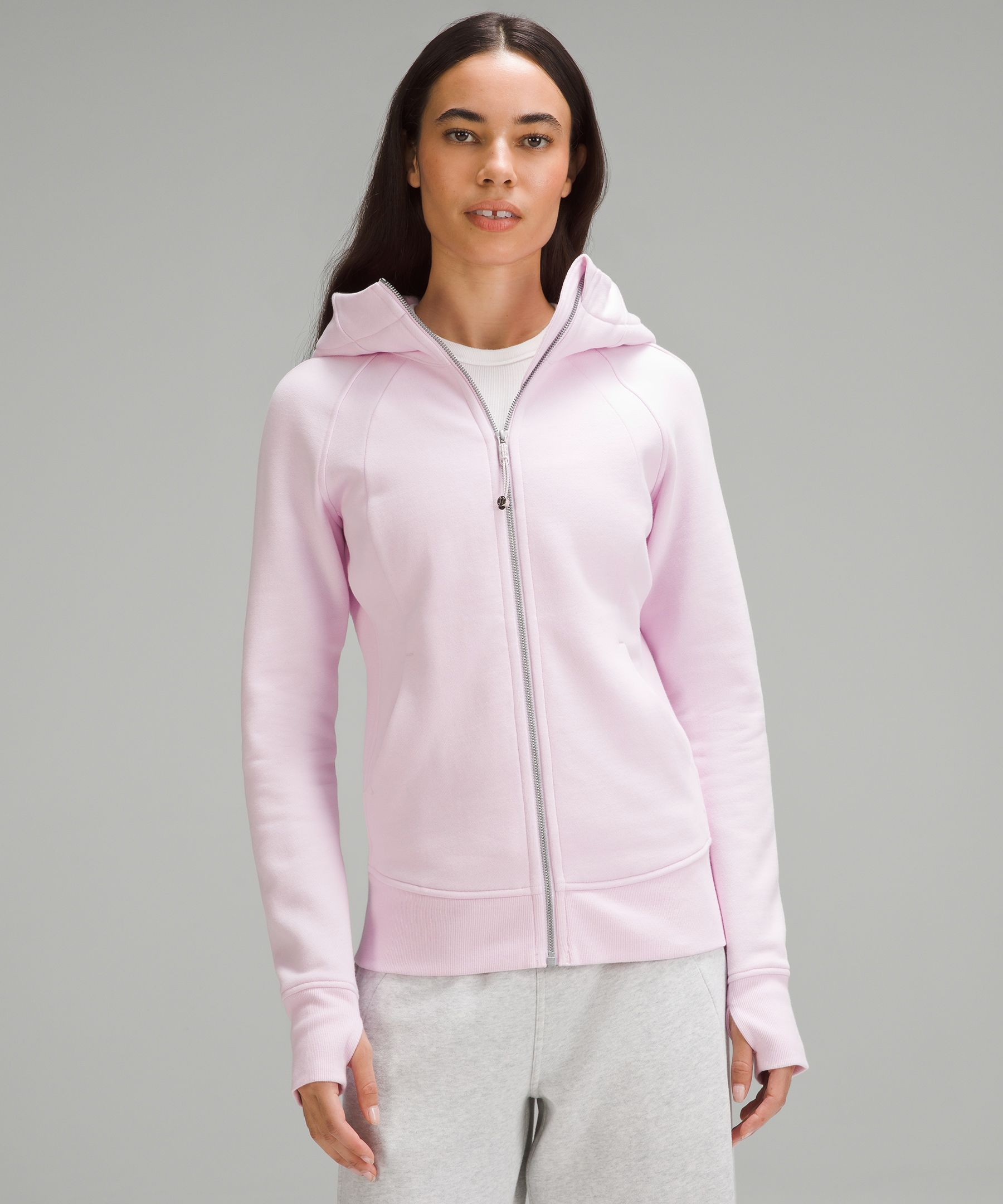 Lululemon Scuba Hoodie *light Cotton Fleece In Blissful Pink