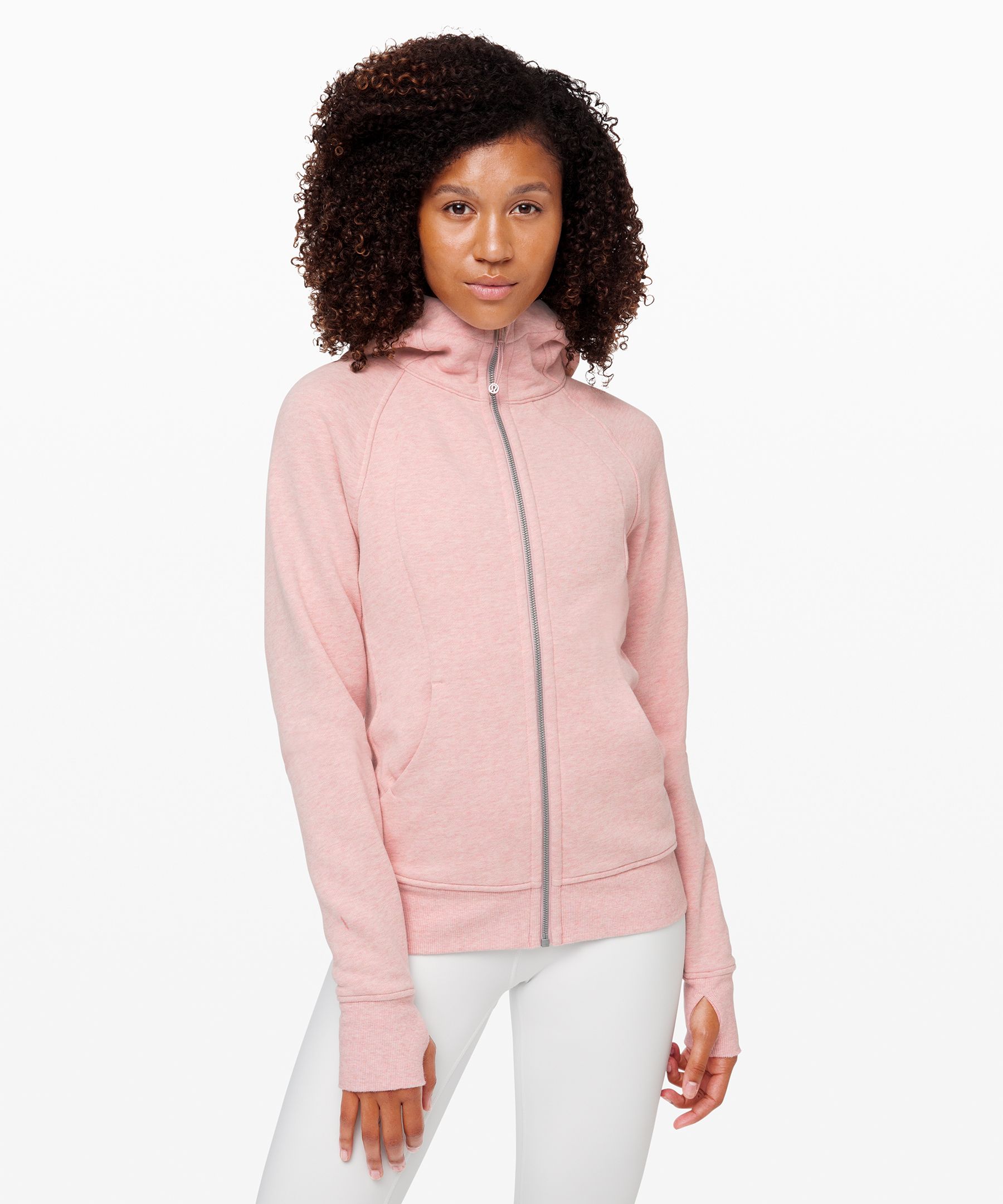 Lululemon Scuba Hoodie *light Cotton Fleece In Pink