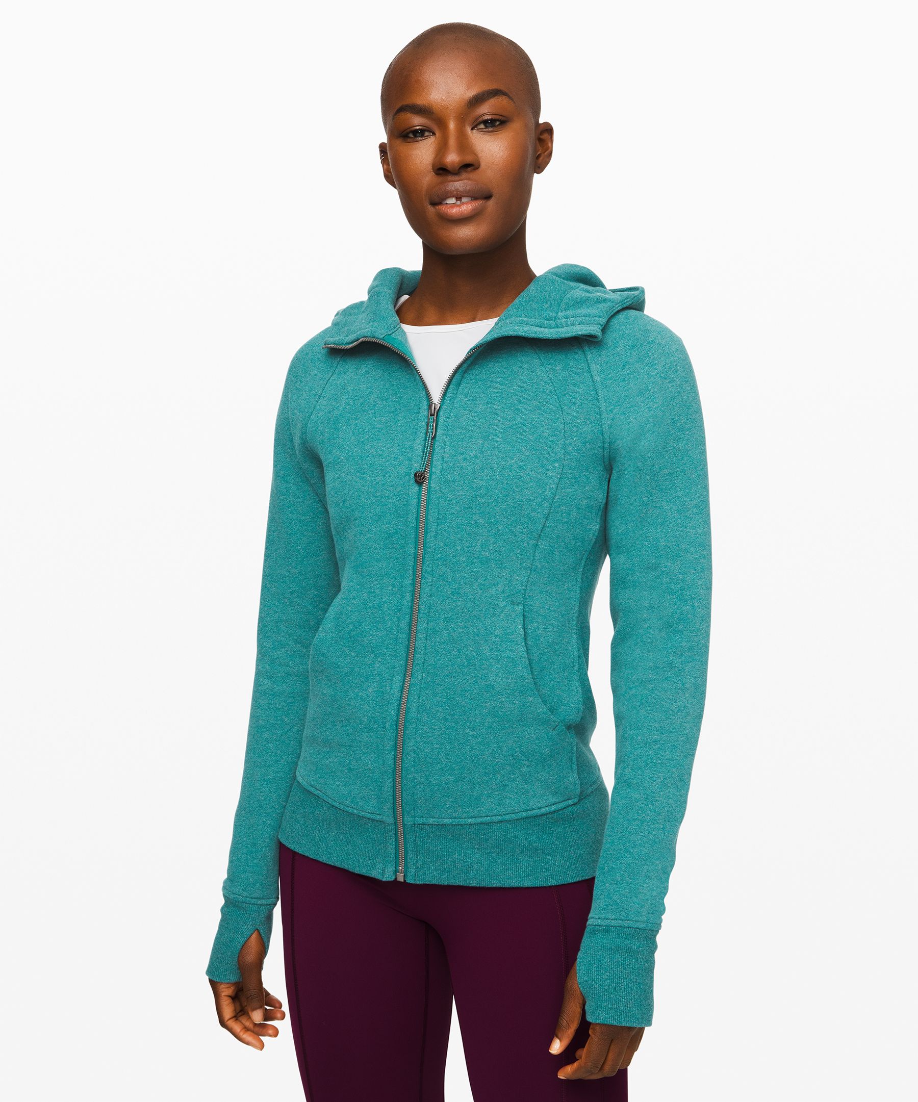 Lululemon Scuba Hoodie *light Cotton Fleece In Heathered Laguna | ModeSens