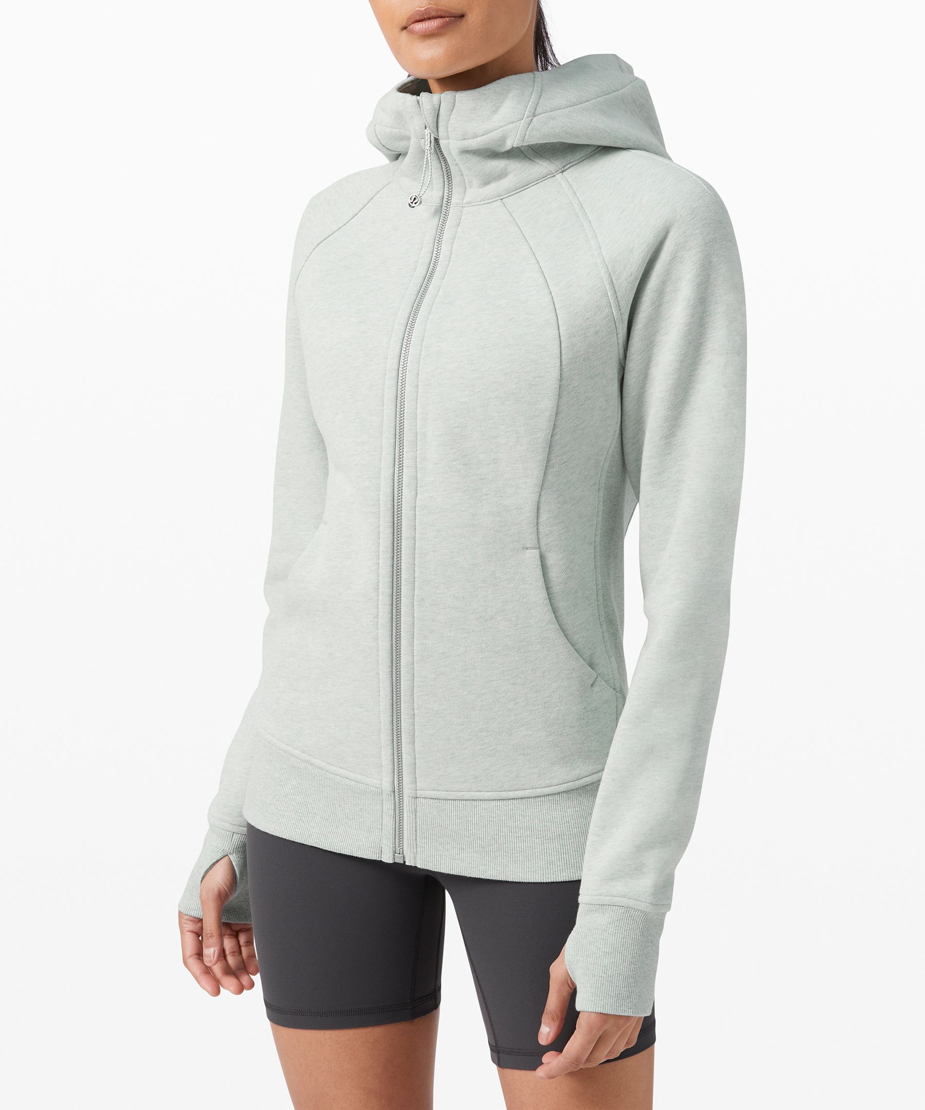 Lululemon Scuba Hoodie *Light Cotton Fleece - Heathered Camo Green