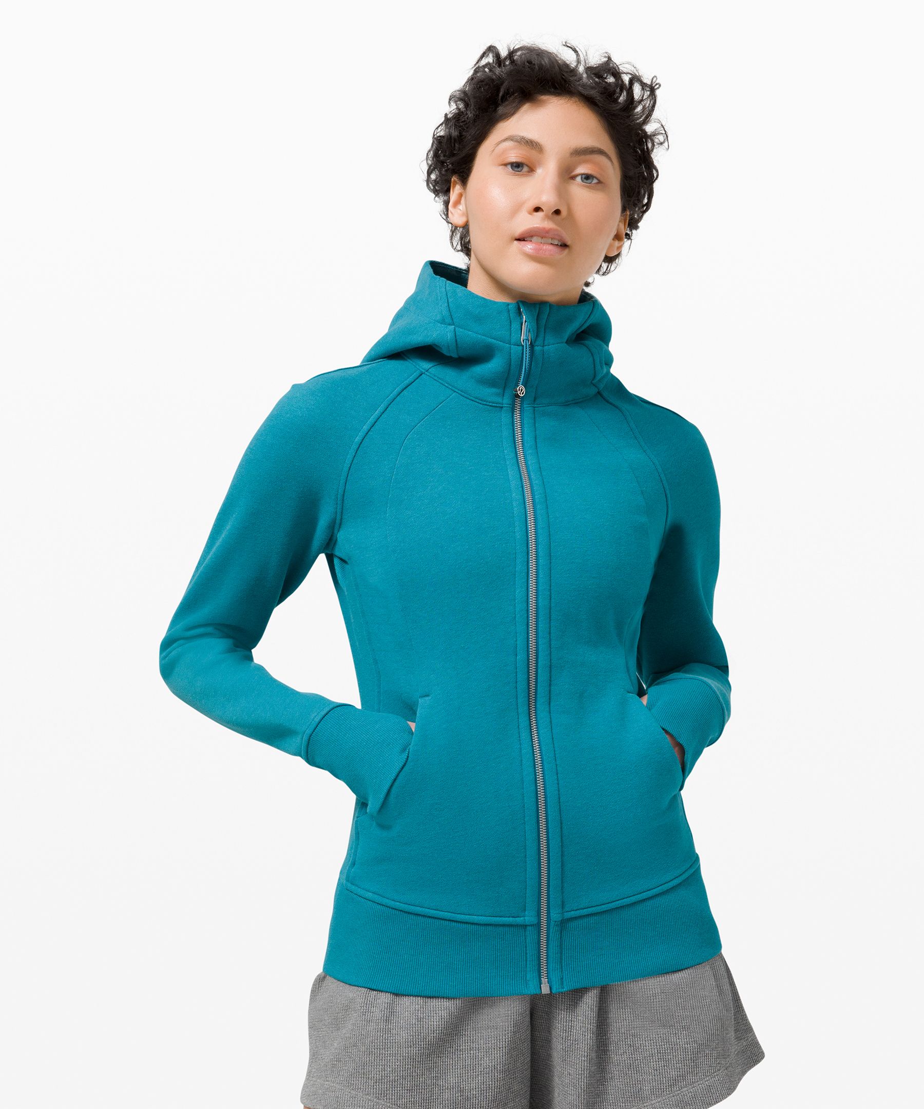 Lululemon Scuba Hoodie *light Cotton Fleece In Blue