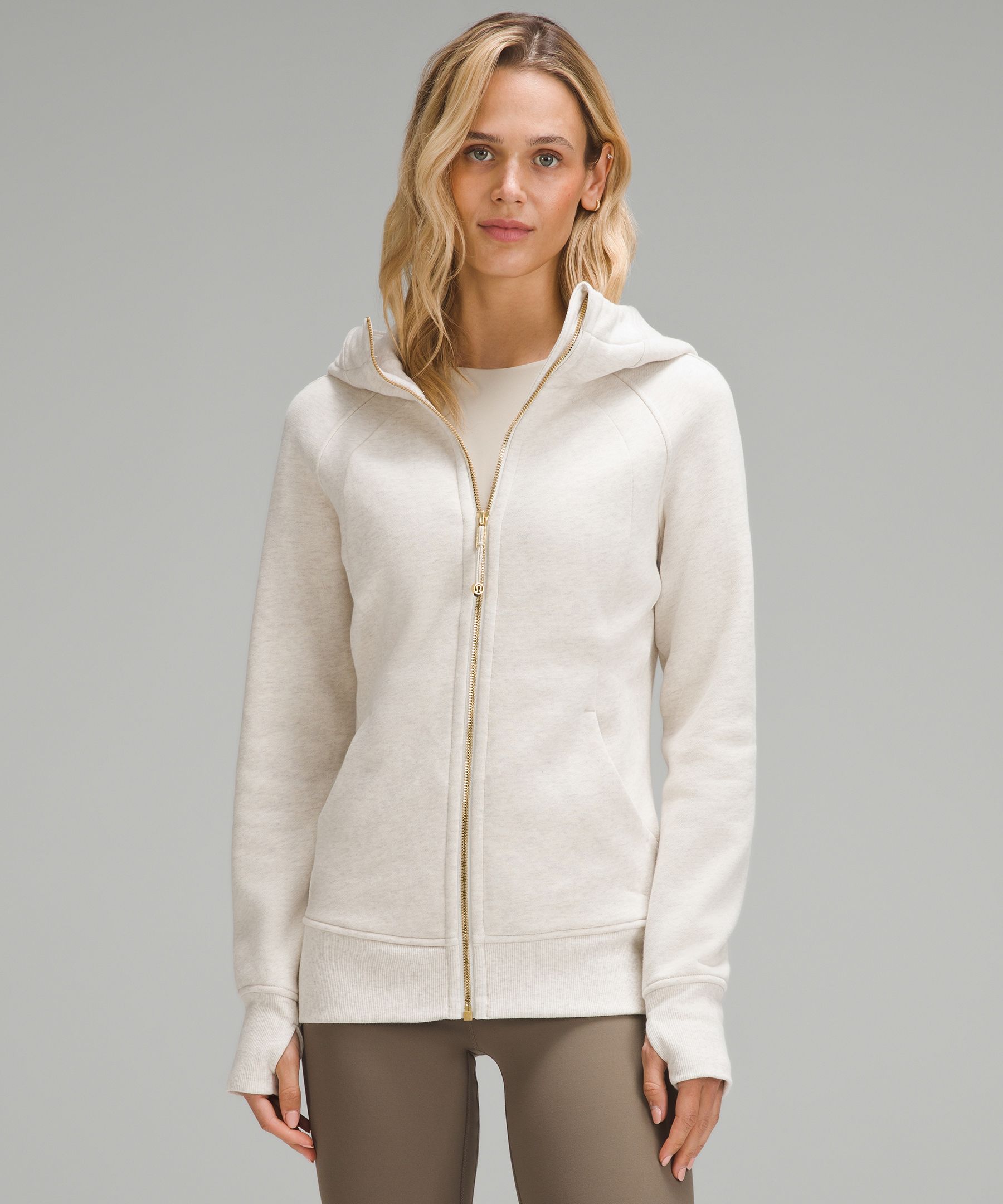 Lululemon Scuba Oversized Full Zip - White Opal