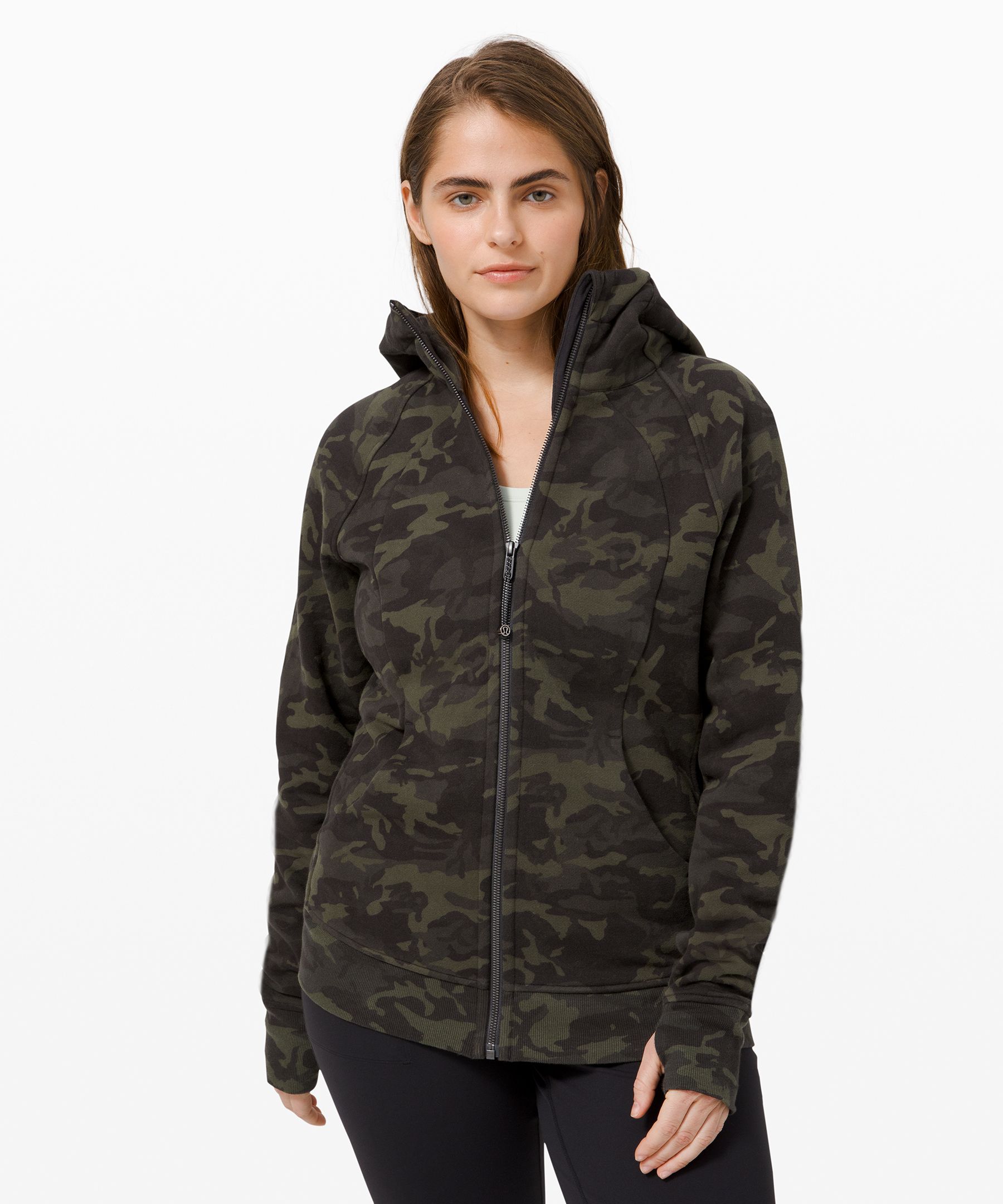 Lululemon Scuba Full-zip Hoodie In Heritage 365 Camo Tidewater