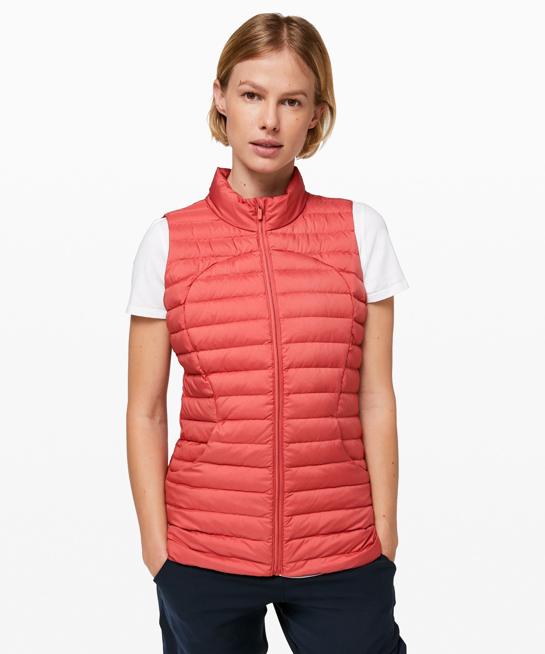 Lululemon Pack It Down Vest In Rustic Coral