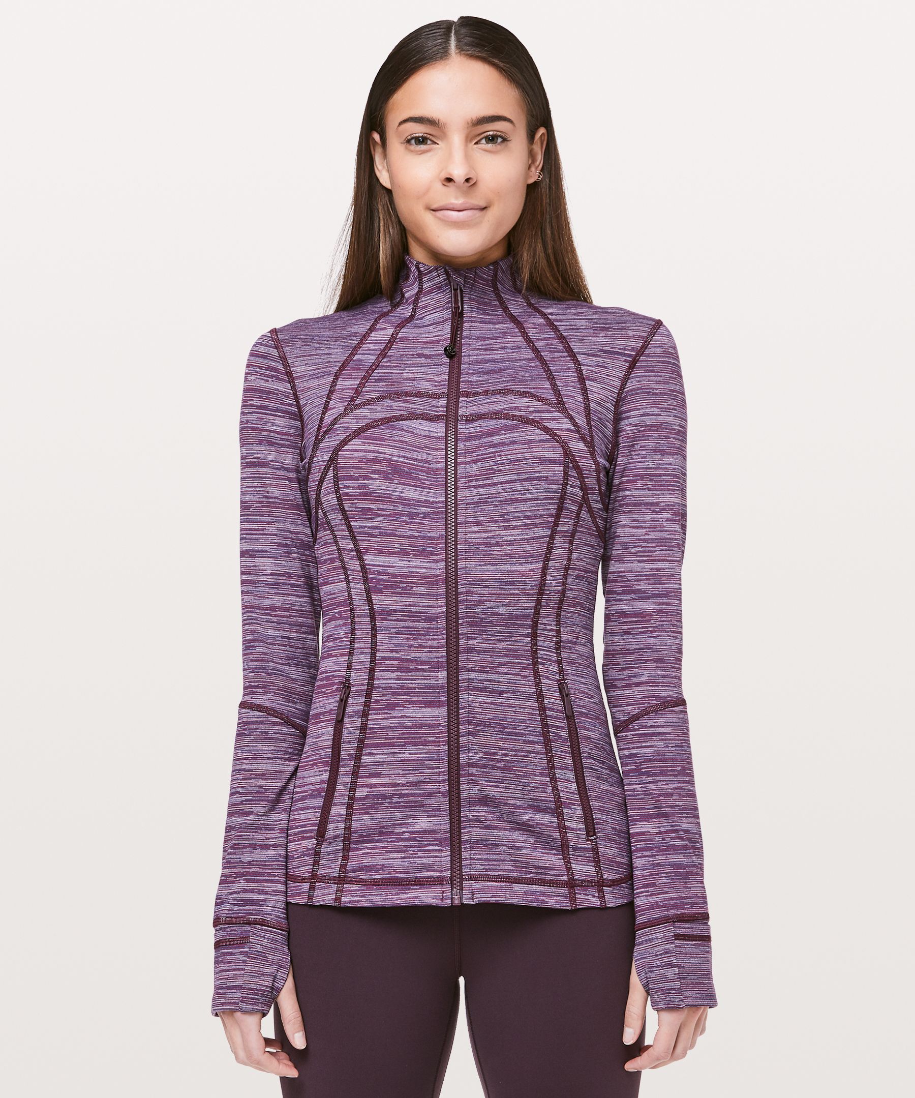 Lululemon Define Jacket In Edged Stripe Jacquard Blueprint Royal