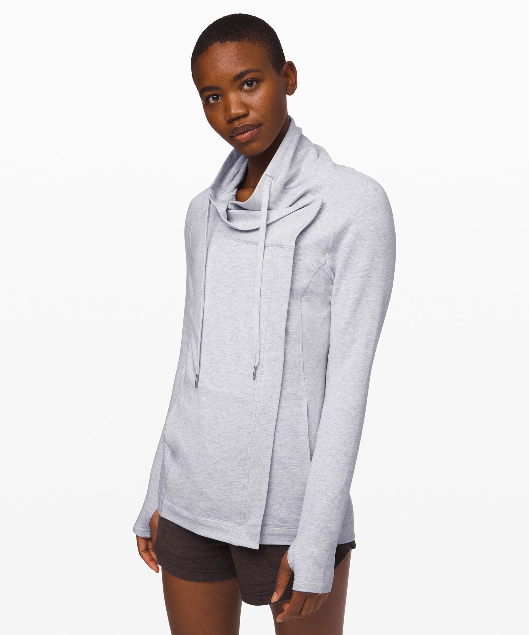 Lululemon Coast Easy Wrap In Heathered Core Ultra Light Grey