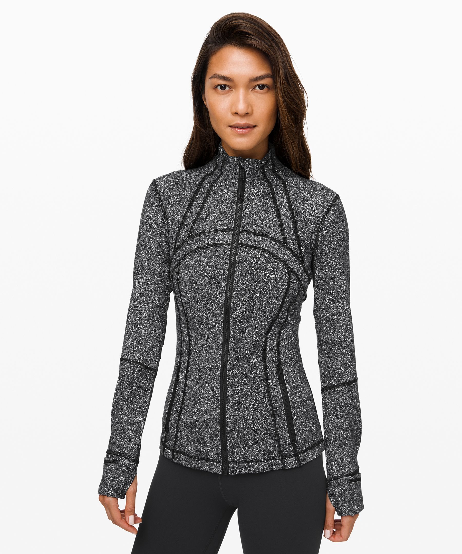 Lululemon black and hot sale white jacket