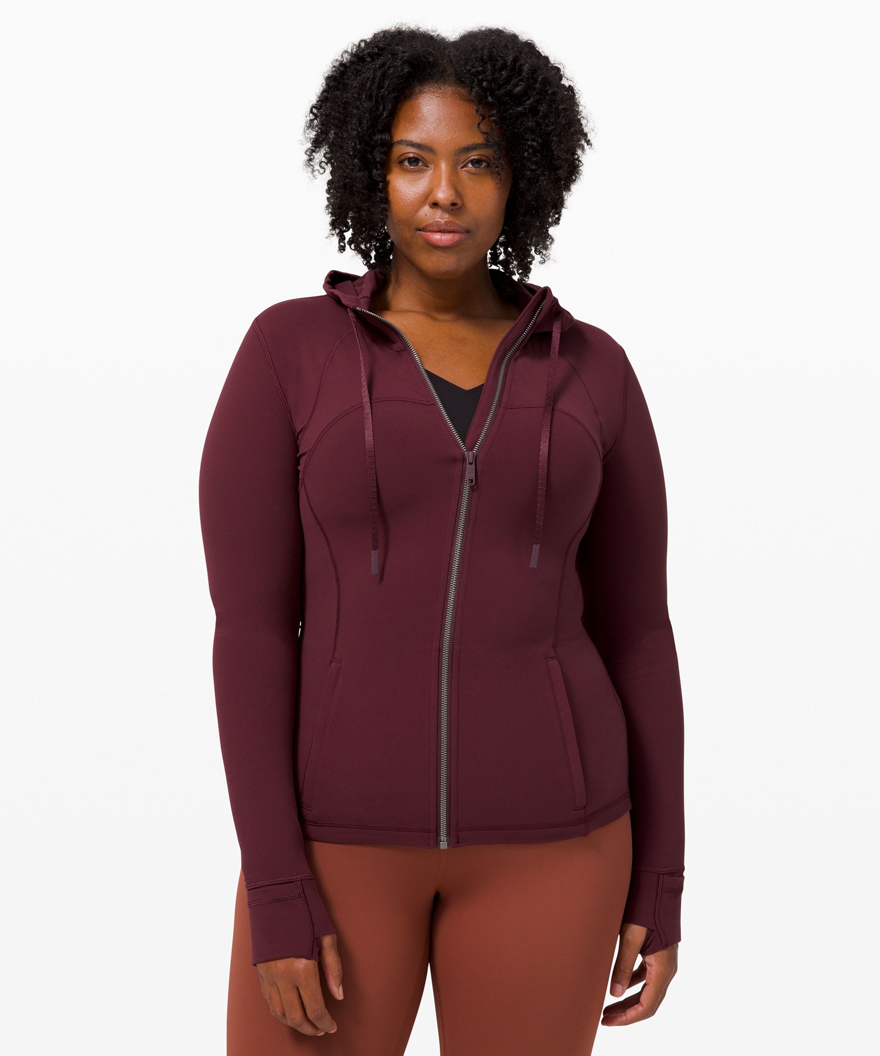 Lululemon Hooded Define Jacket *nulu In Burgundy