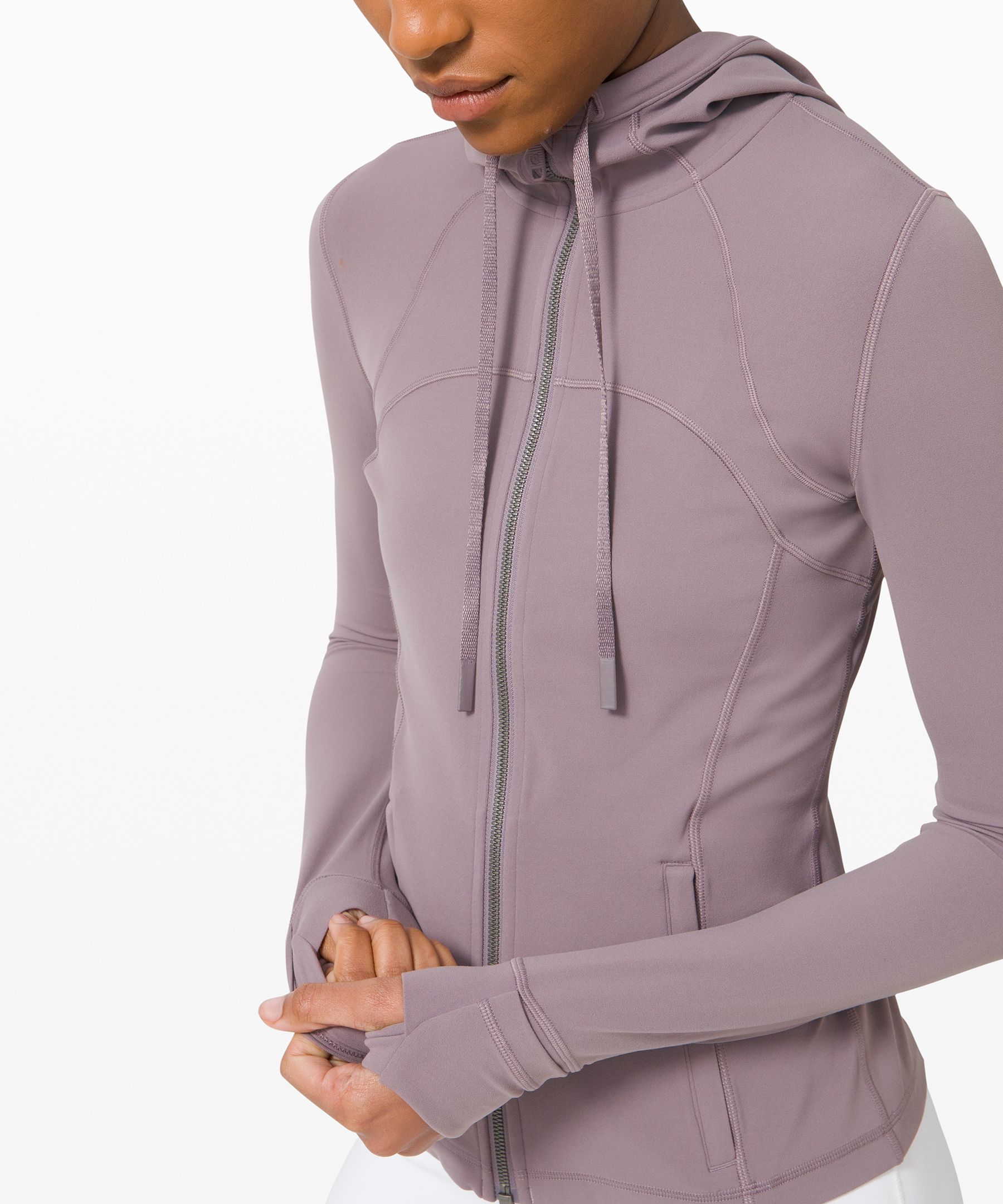 lululemon define jacket nulu hooded vitapink, Women's Fashion, Activewear  on Carousell