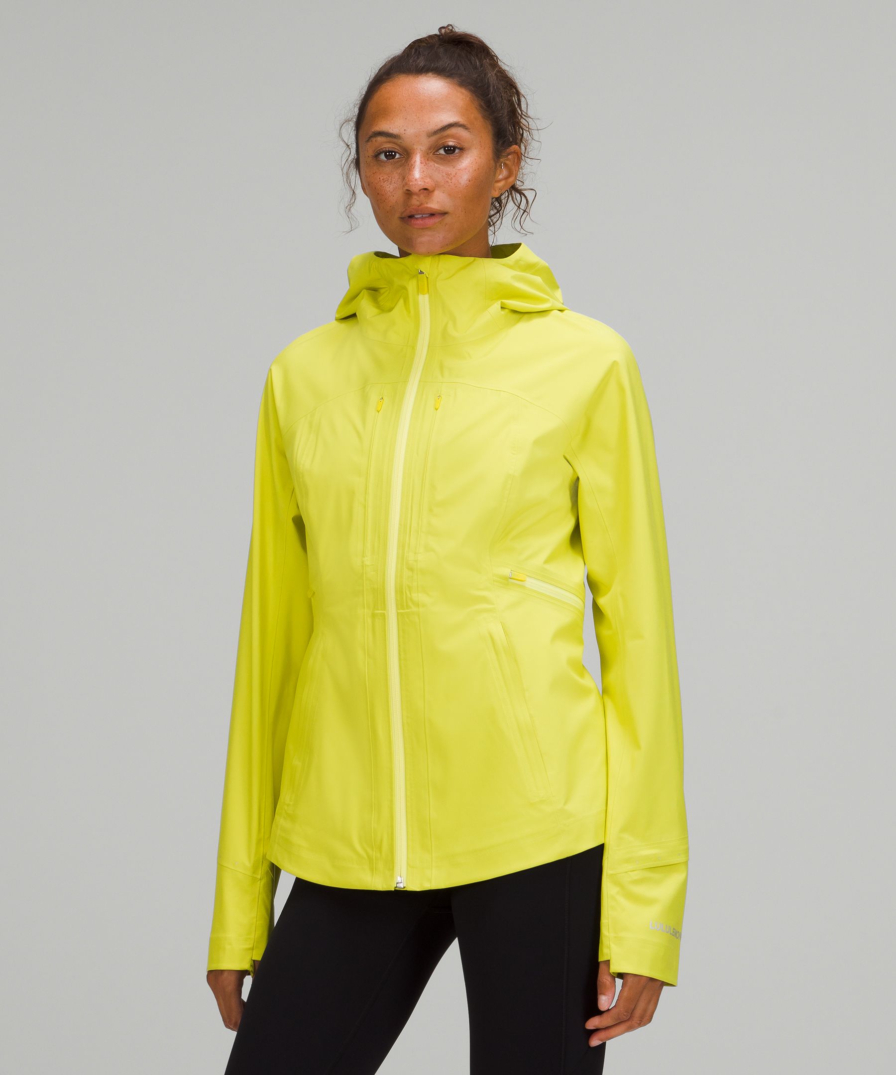 Lululemon Break A Trail Jacket In Yellow Serpentine