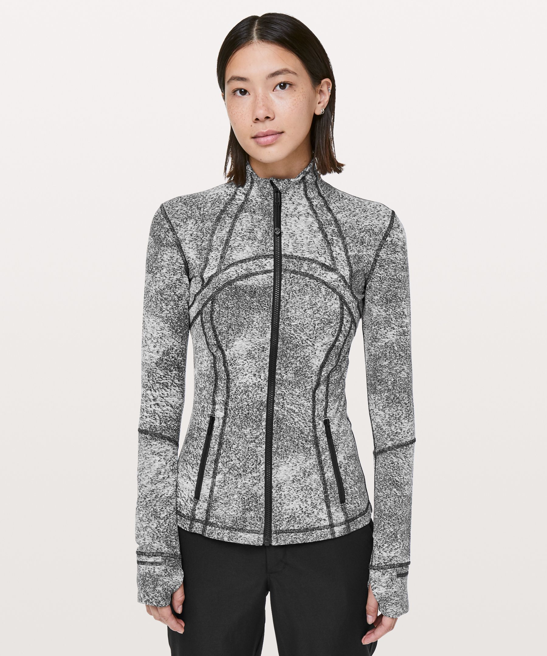 Lululemon Define Jacket In Black/white