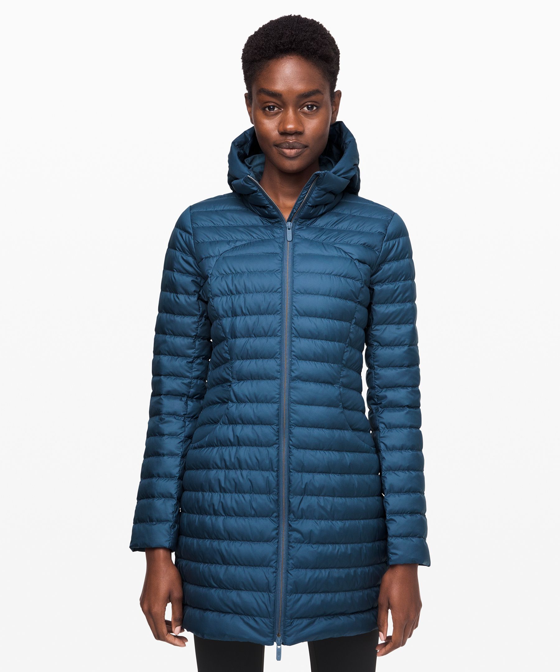 Lululemon Pack It Down Jacket *long In Code Blue