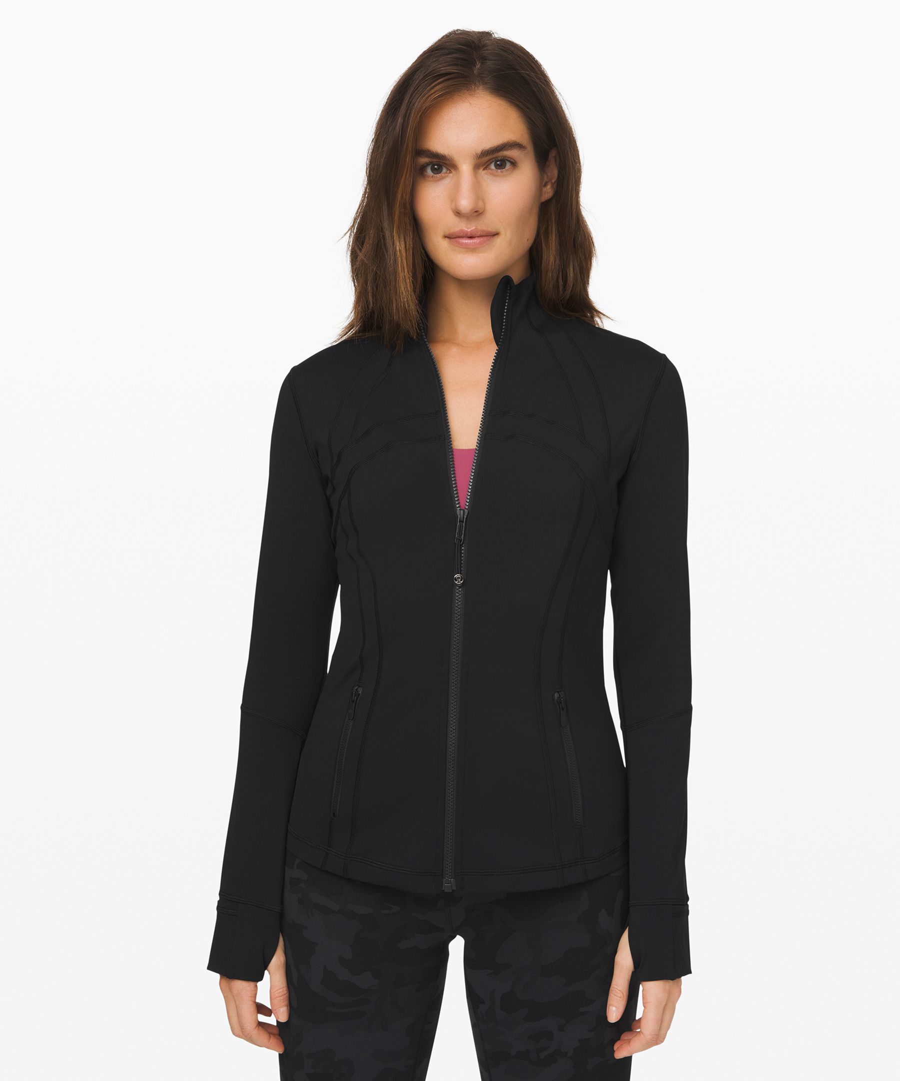 Lululemon Define Thumb-slot Zip-fastening Jacket In Black
