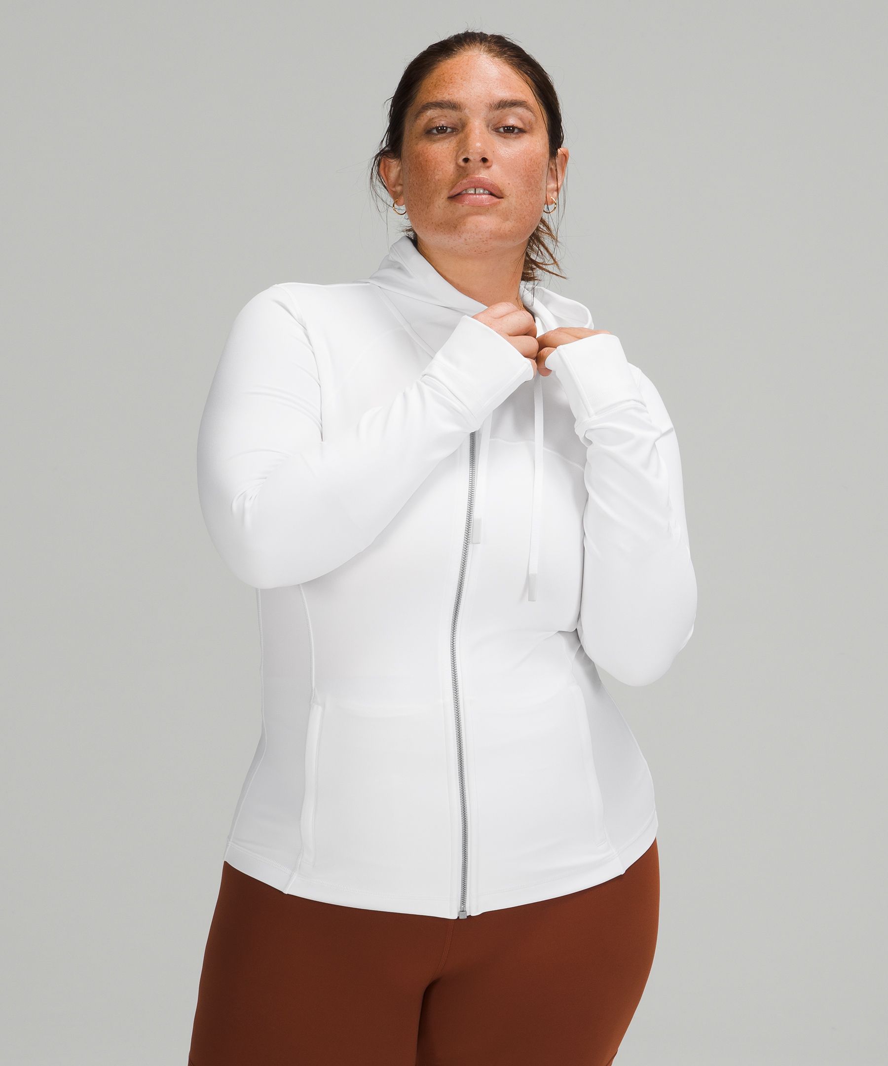 Lululemon Hooded Define Jacket Nulu In White