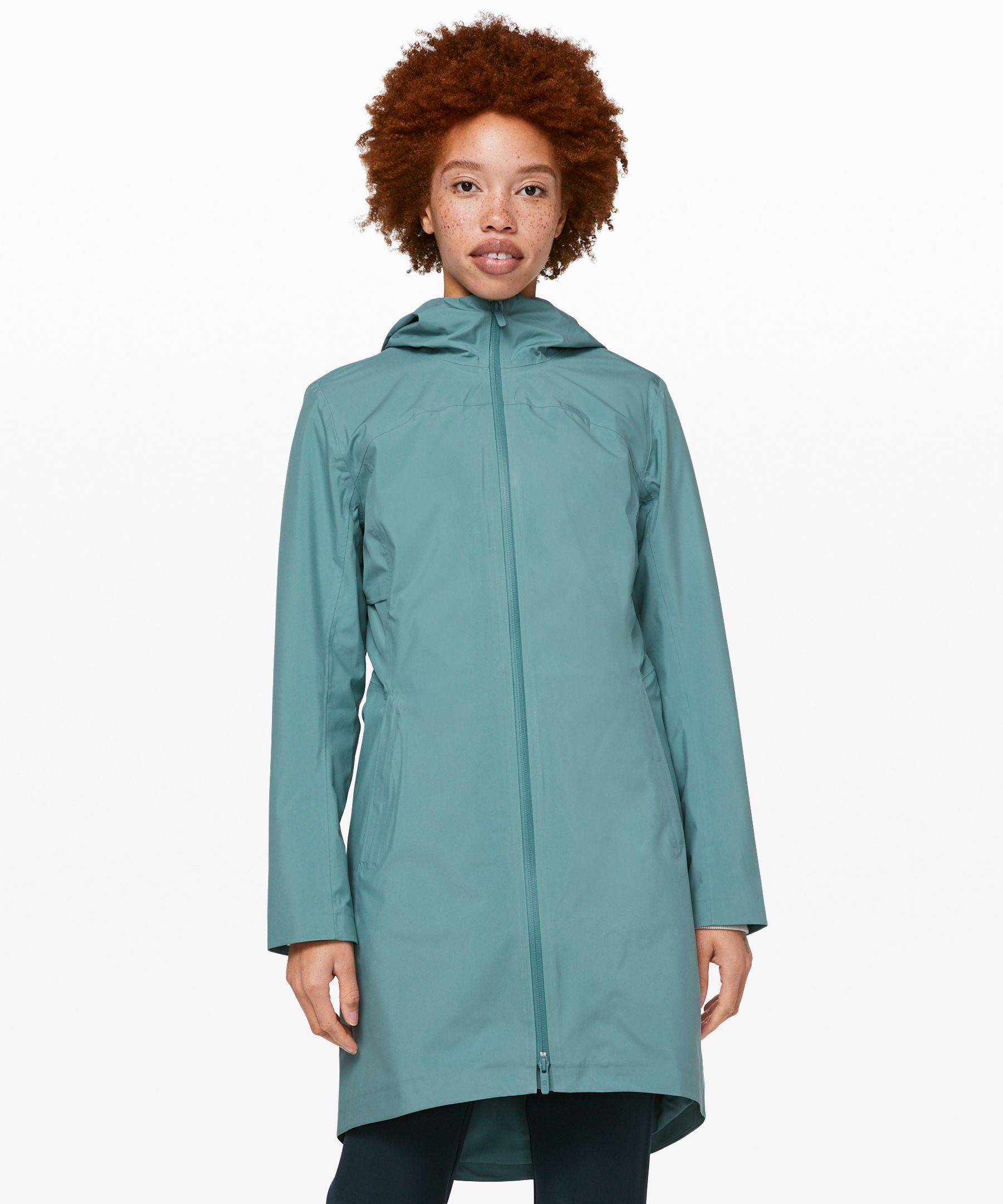 Lululemon Rain Rebel Jacket In Aquatic Green