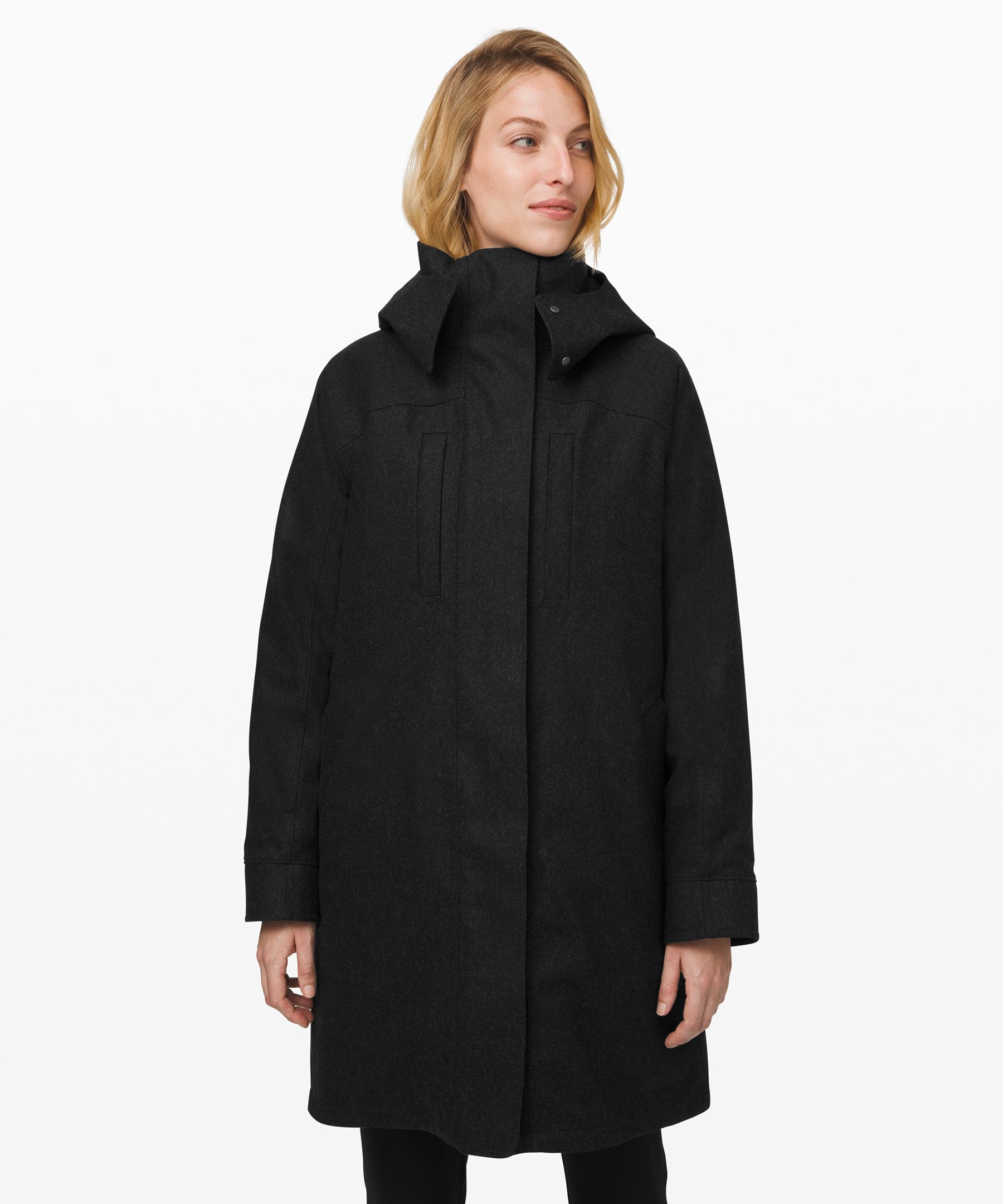 Lululemon Roam Far Wool 3-In-1 Jacket *Waterproof Wool In Black | ModeSens