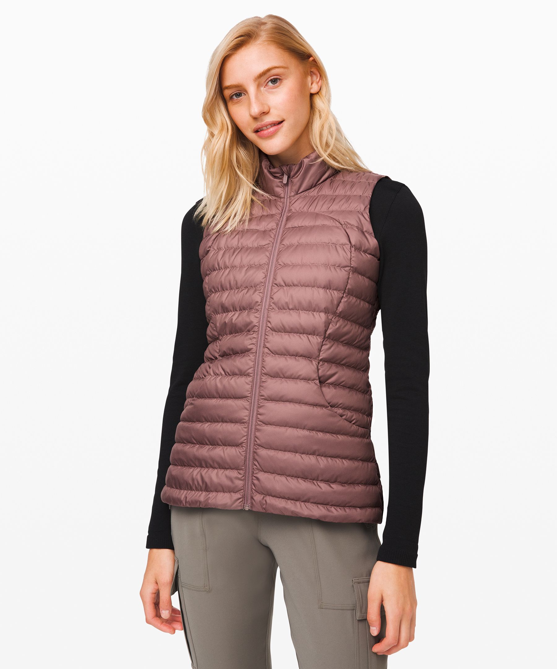 Lululemon Pack It Down Vest In Misty Mocha