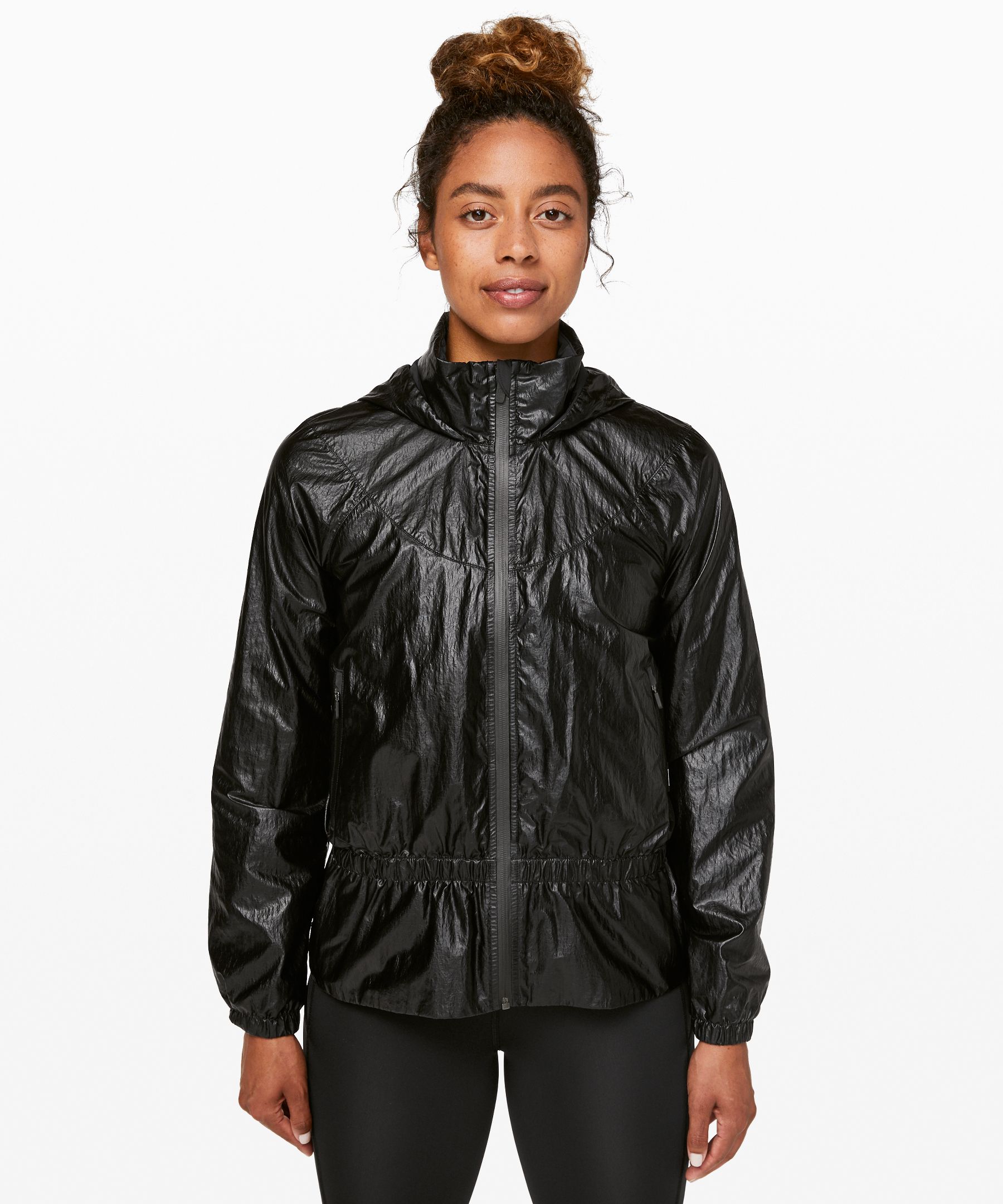 Lululemon Stronger As One Jacket * X Barry's In Matte Black Foil