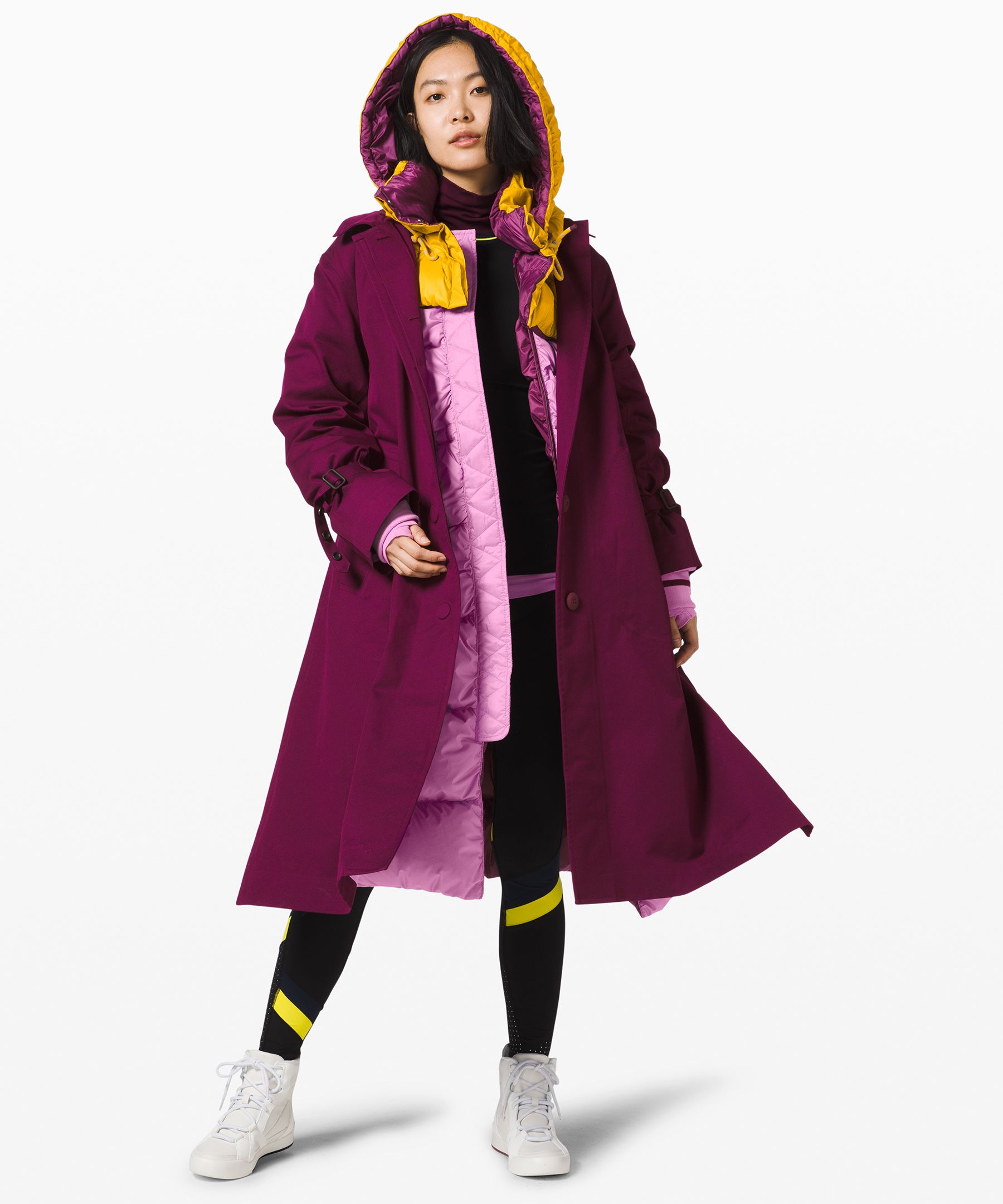 Lululemon Inner Expanse Infinity Coat * X Roksanda In Marvel/honeycomb/candy Pink