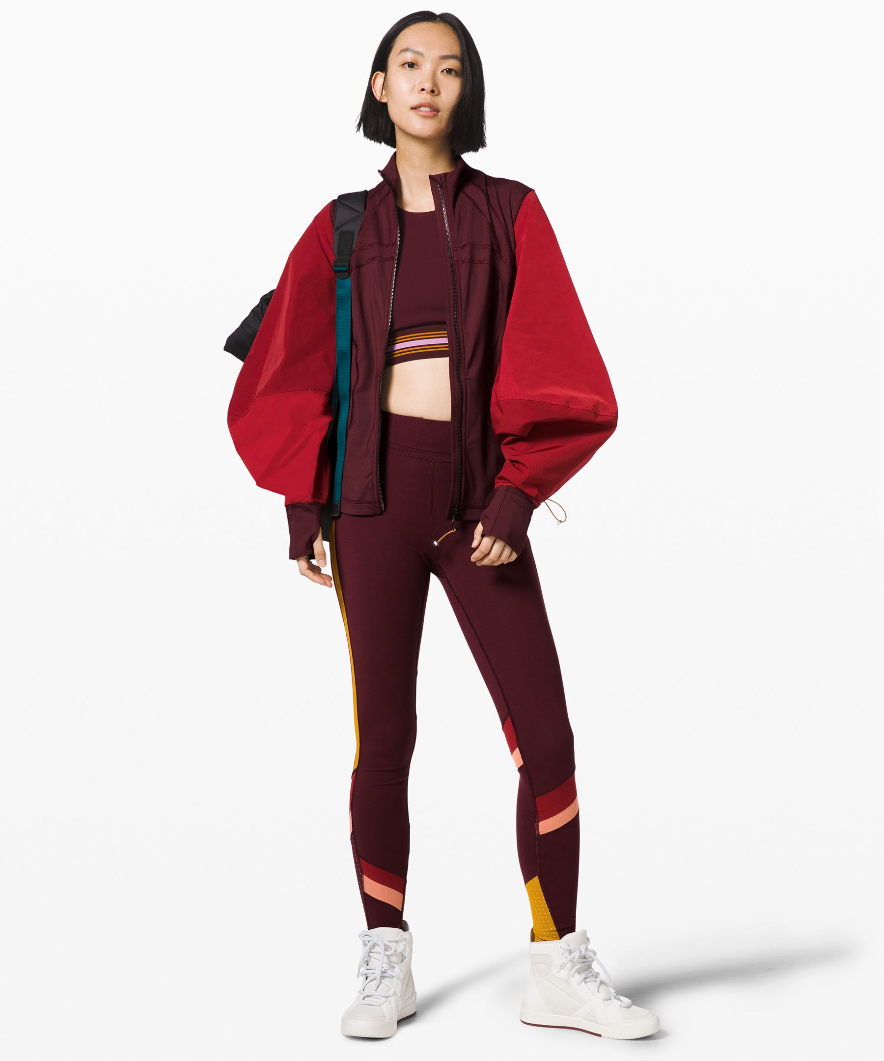 Lululemon Face Forward Define Jacket * X Roksanda In Garnet/caliente