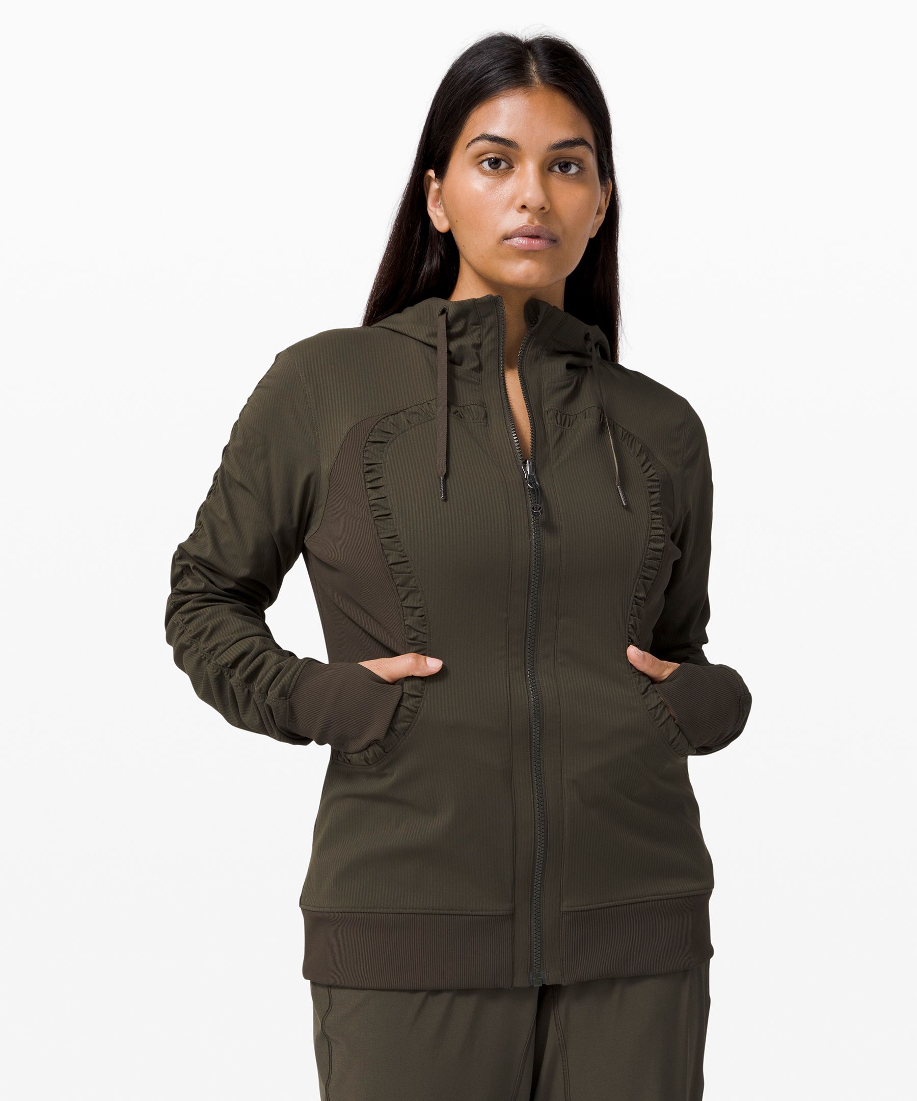 lululemon gray zip up jacket